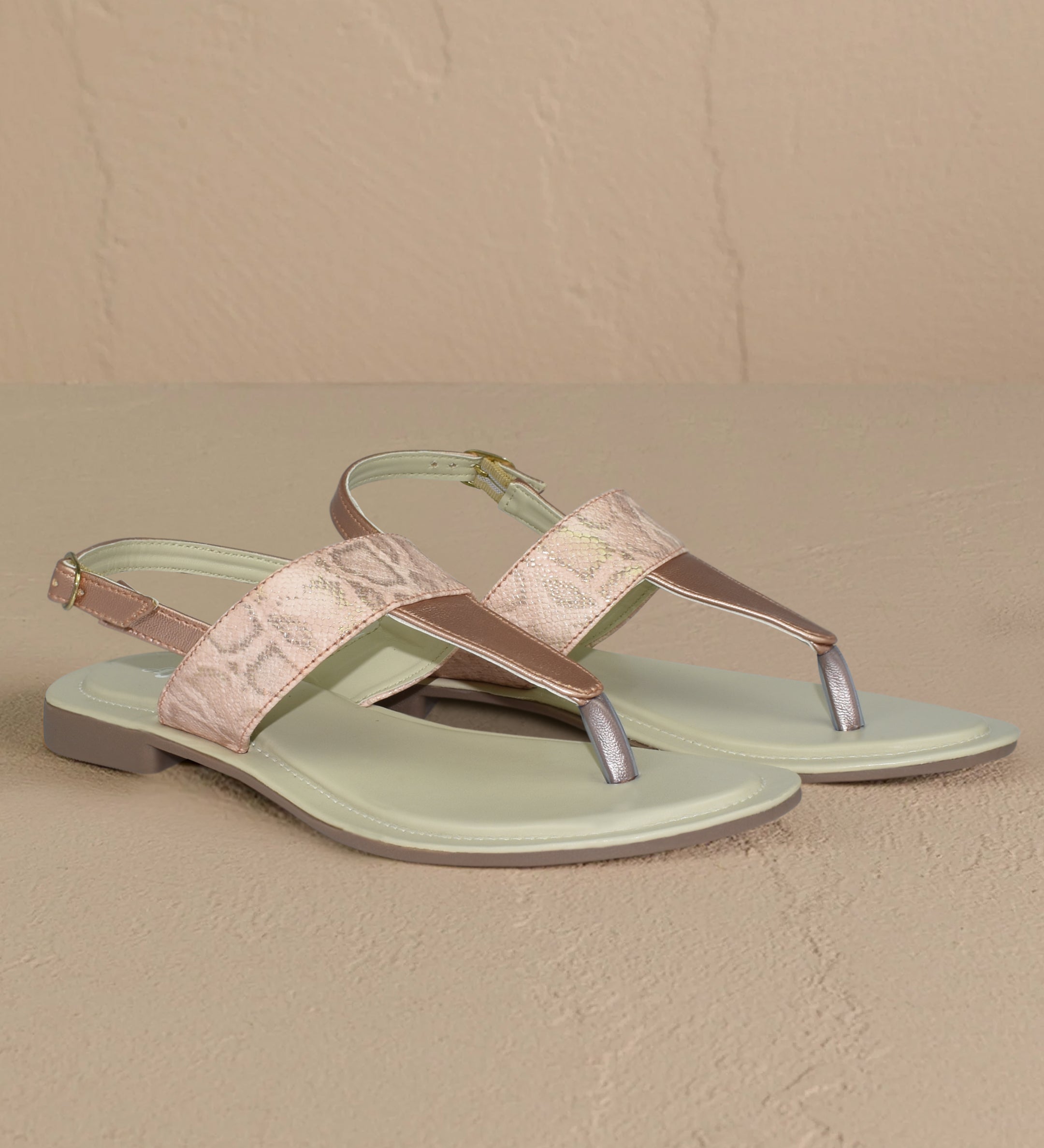 Ajanta Comfortable flat sandals for women stylish Casual Soft chappal Summer Look with These Flats EL4013