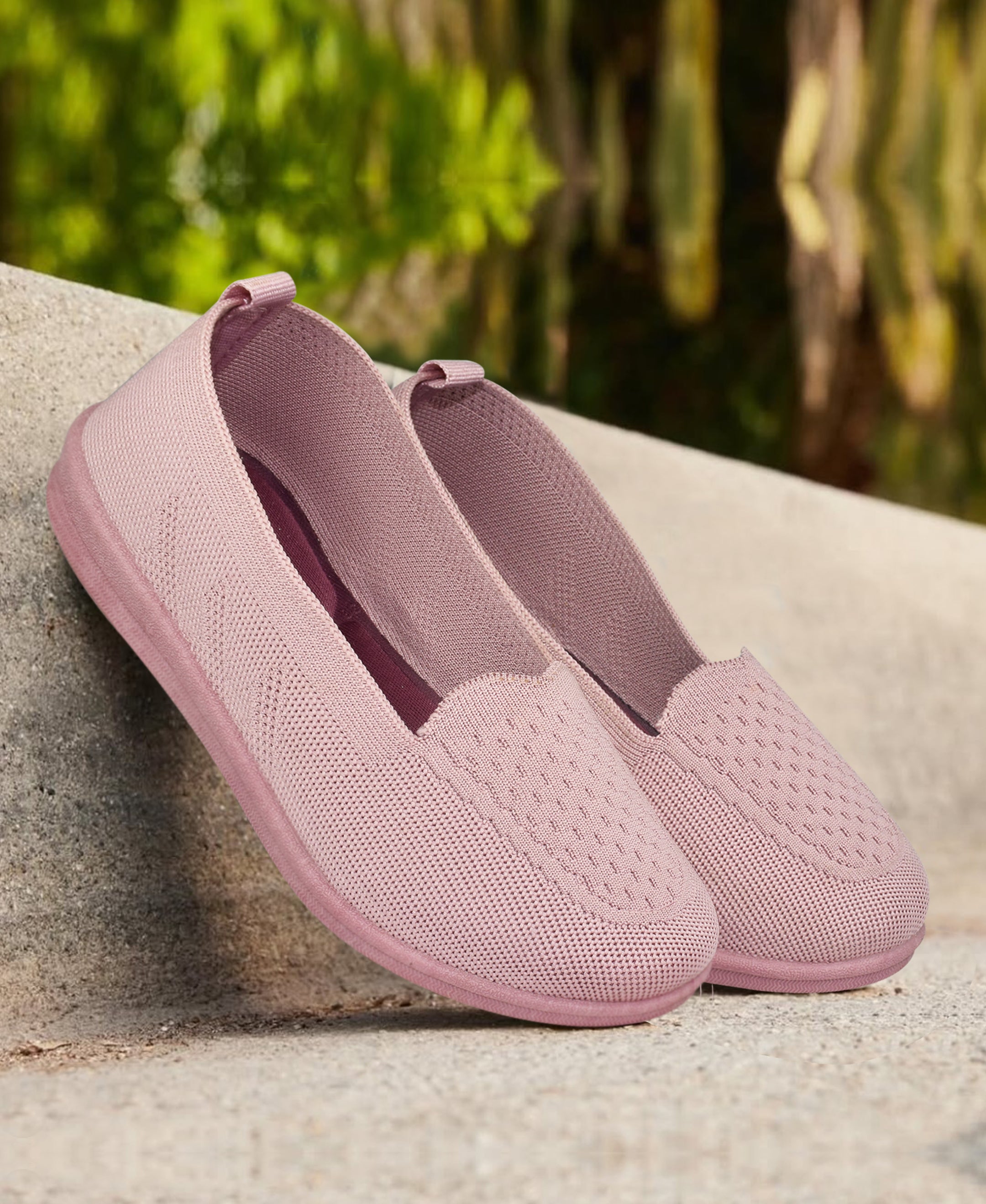 Ajanta Women's Pink Bellies | PVC Upper | Flexible Flynet Sole | Lightweight & Stylish Casual Bellies EL5026