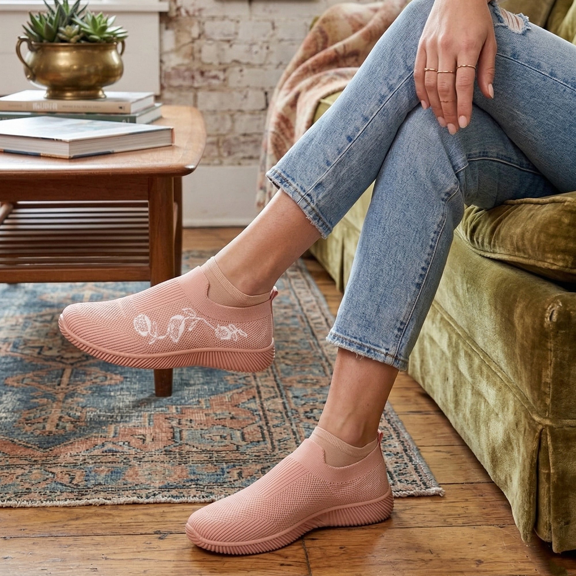 Ajanta Women’s Slip On Casual Sneakers