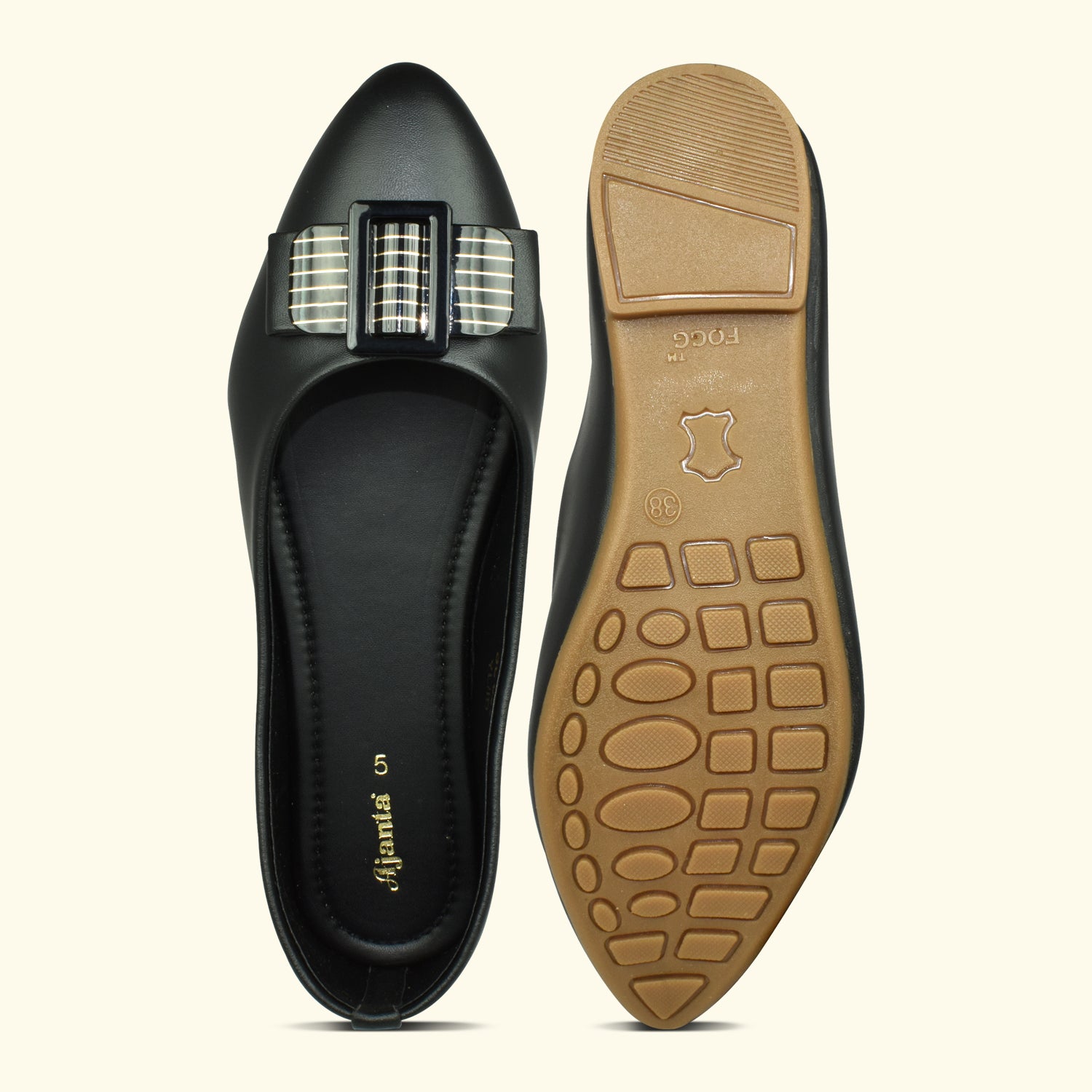 Ajanta Women Stylish Ethnic Slip on Comfortable Casual Flat Ballerina For Women EL5028