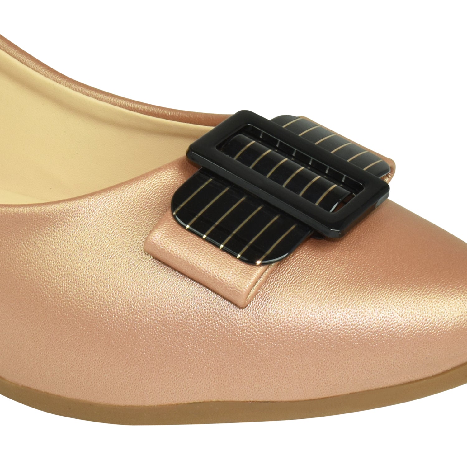 Ajanta Women's Gold Bellies | Elegant Synthetic Outer | Stylish & Comfortable Footwear for Daily and Party Wear Bellies EL5029