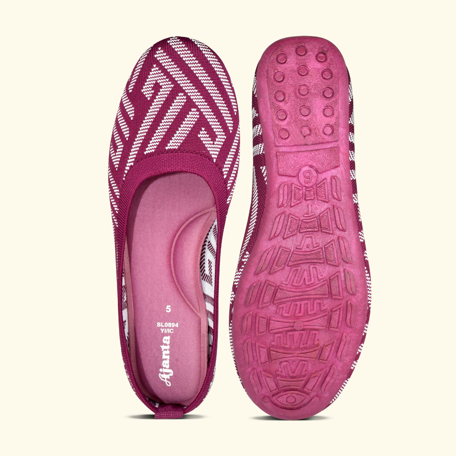 Ajanta Women’s Pink, Comfort Bellies