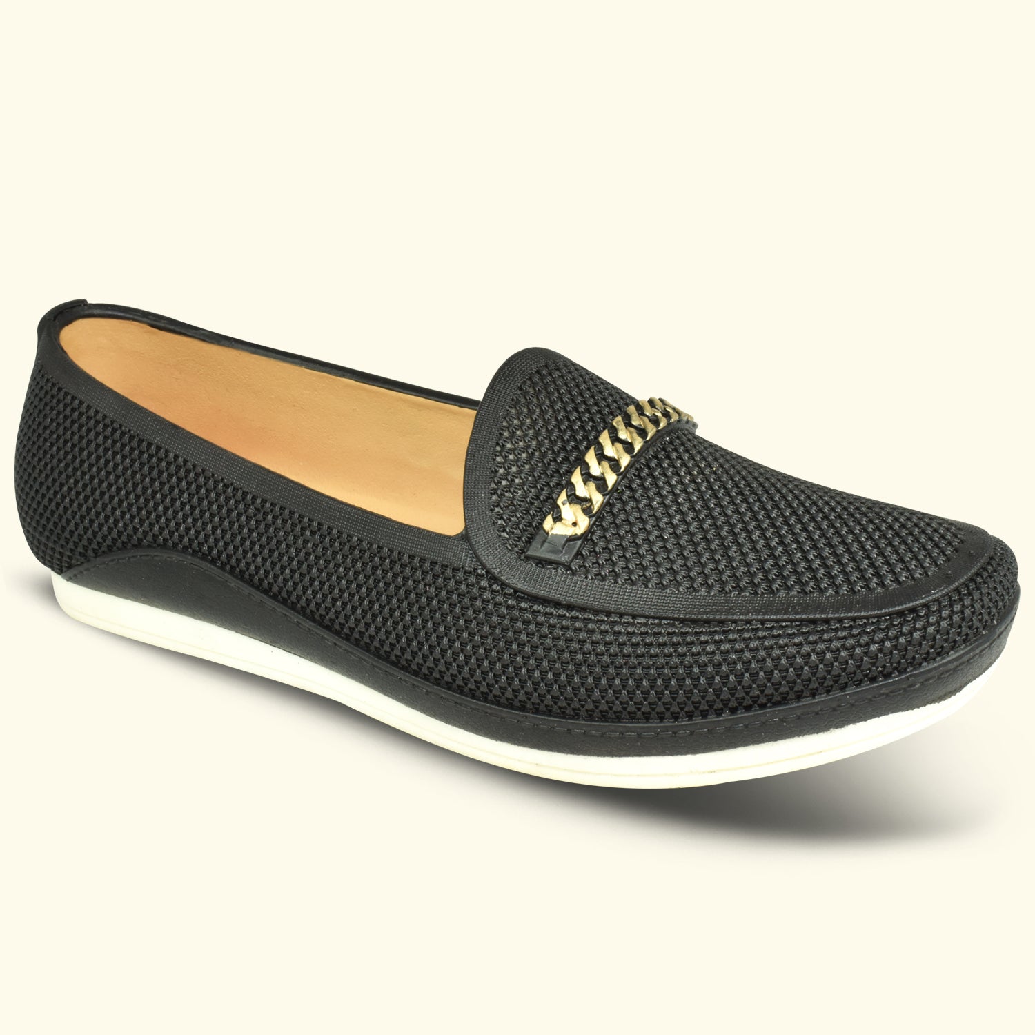 Ajanta Women's Black Bellies with Cushioned Comfort | PVC Upper & Sole | Elegant Daily & Office Wear Bellies EL5035
