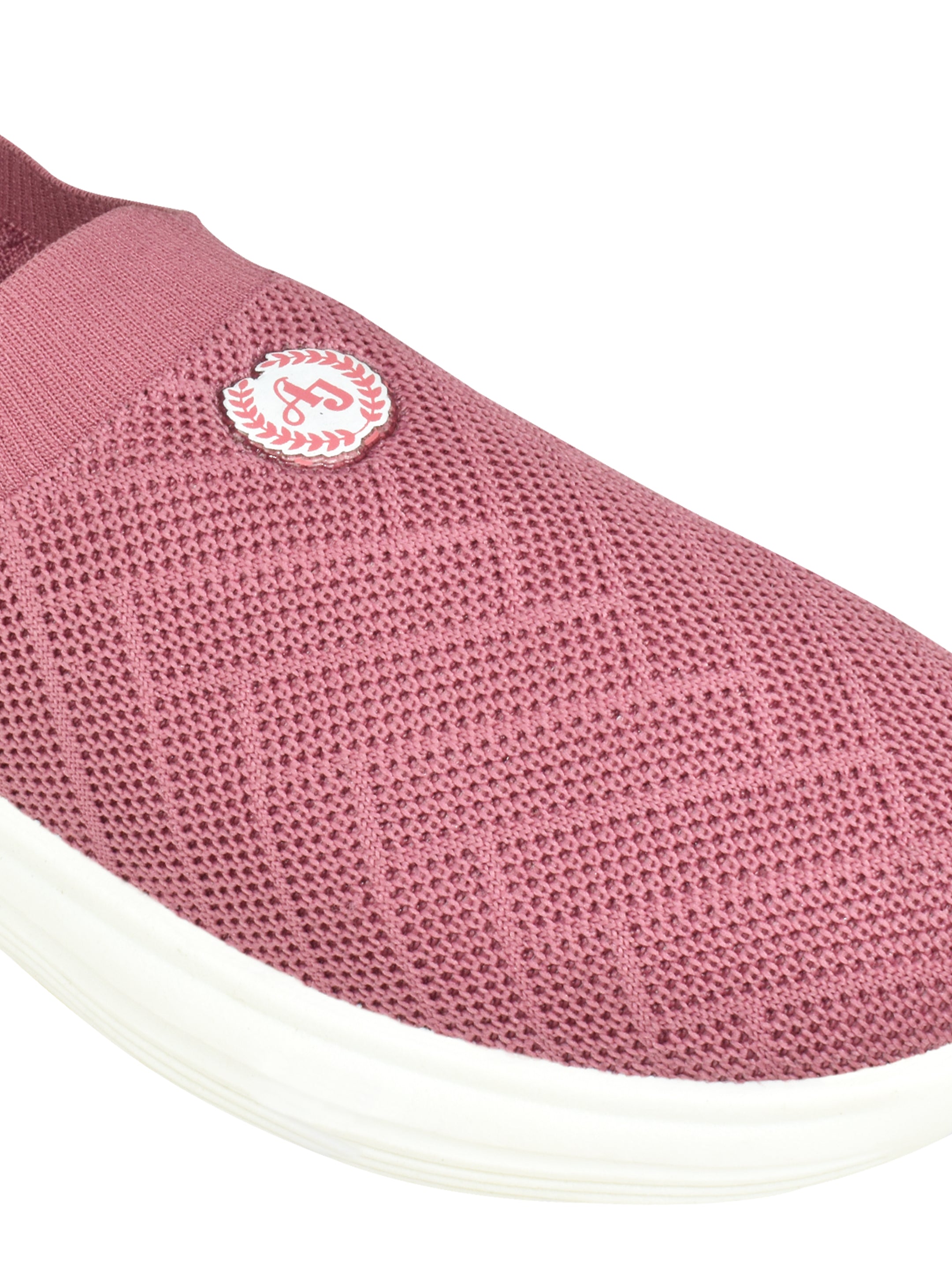 Ajanta Women's Pink Slip-On Casual Shoes | Breathable Mesh Upper | Durable PVC Sole | Lightweight Shoes| Slip on shoes EL5036