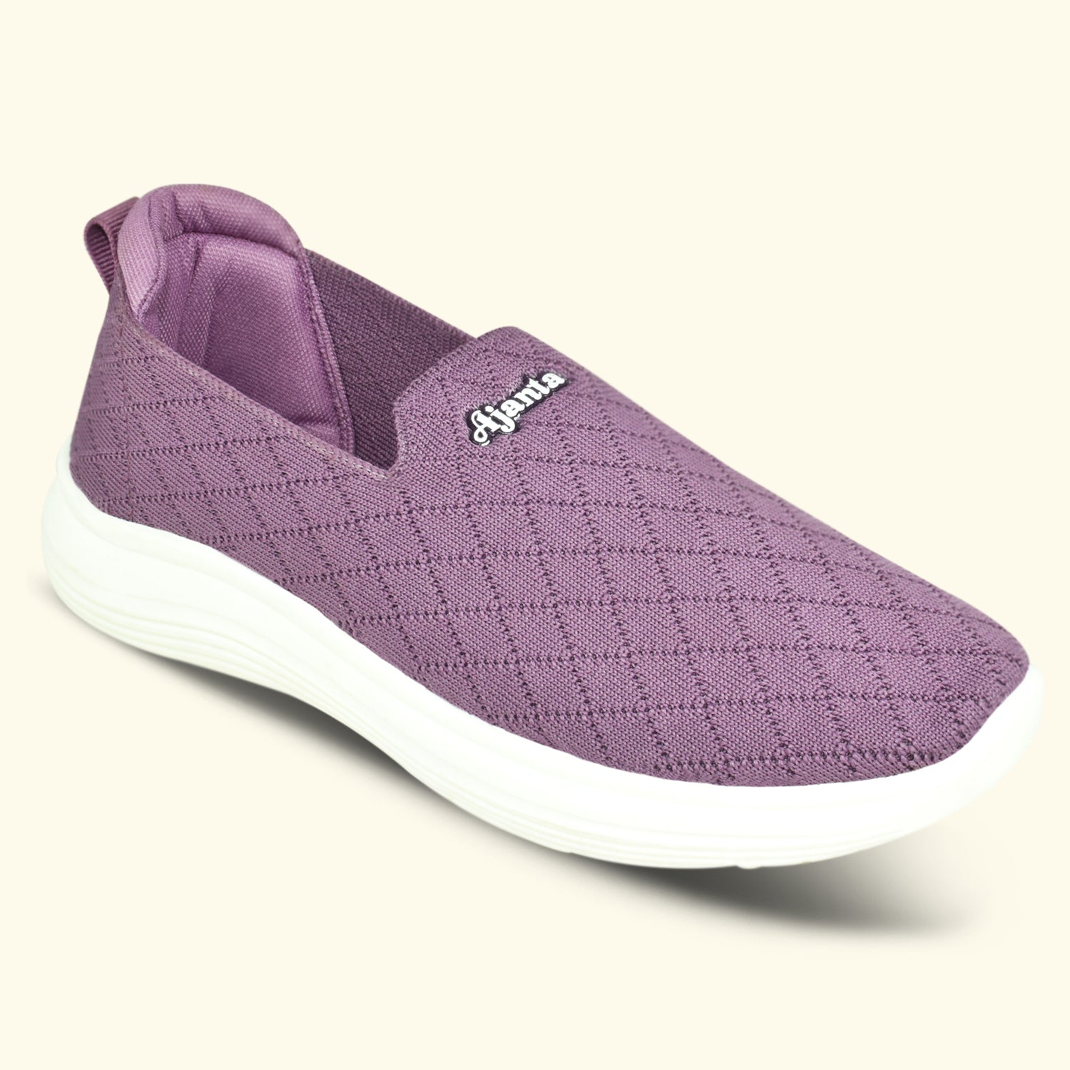 Ajanta Women's Purple Slip-On Casual Shoes | Breathable Flyknit Upper | Flexible PVC Sole | Lightweight shoes EL5037