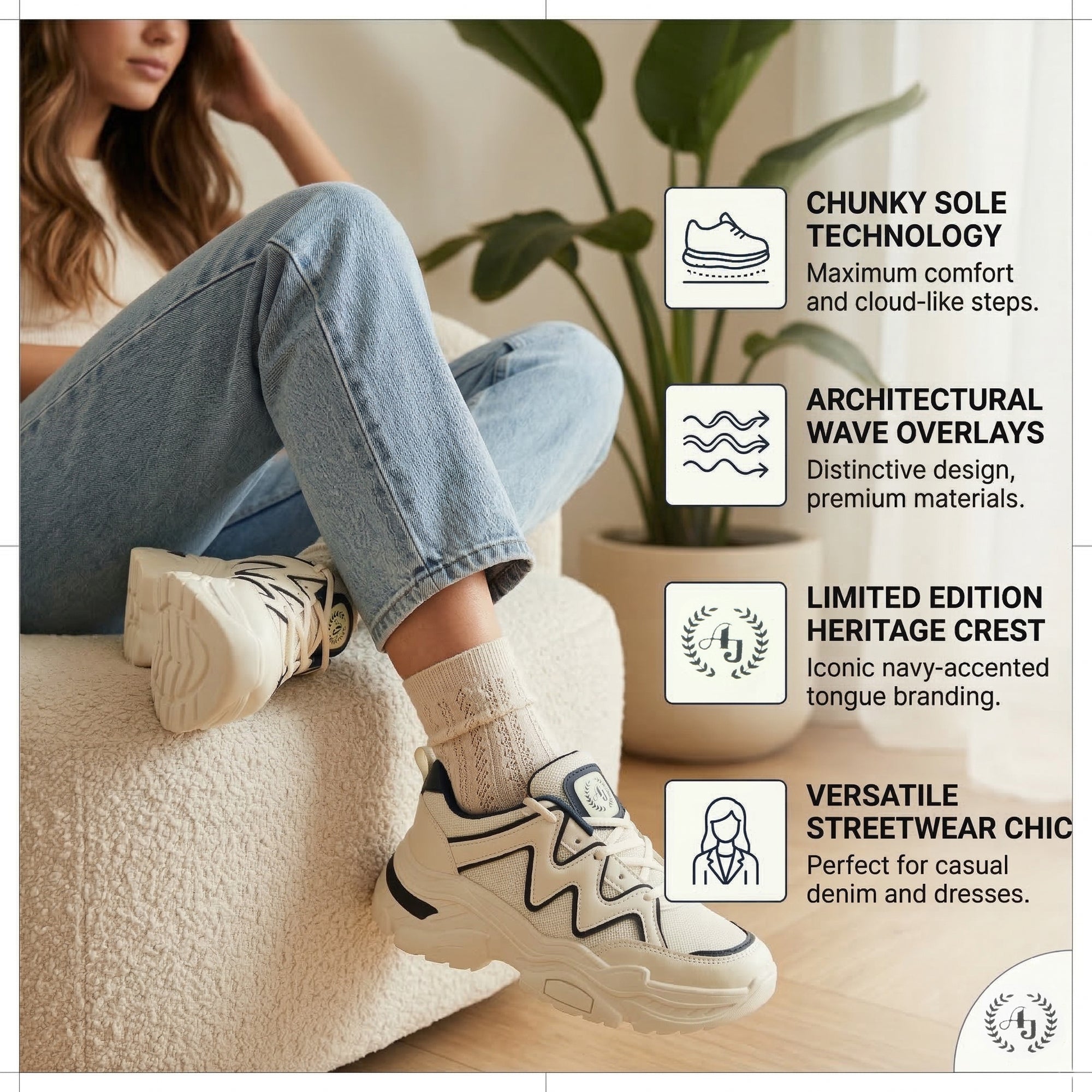 Ajanta Women's Stylish Sneakers