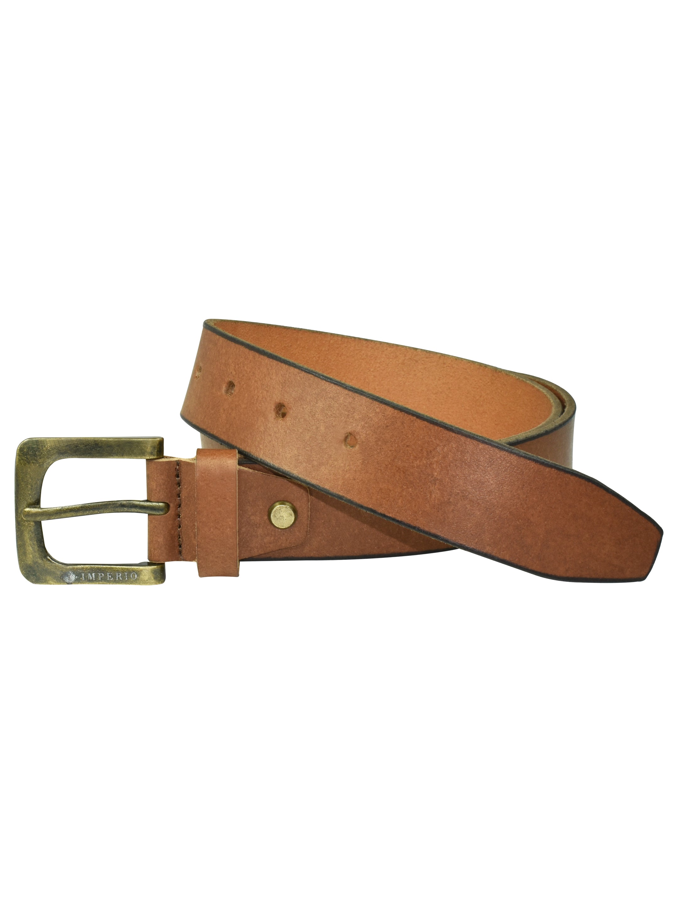 Imperio Genuine Leather Brown Belt for Men – Classic Formal & Casual Waist Belt