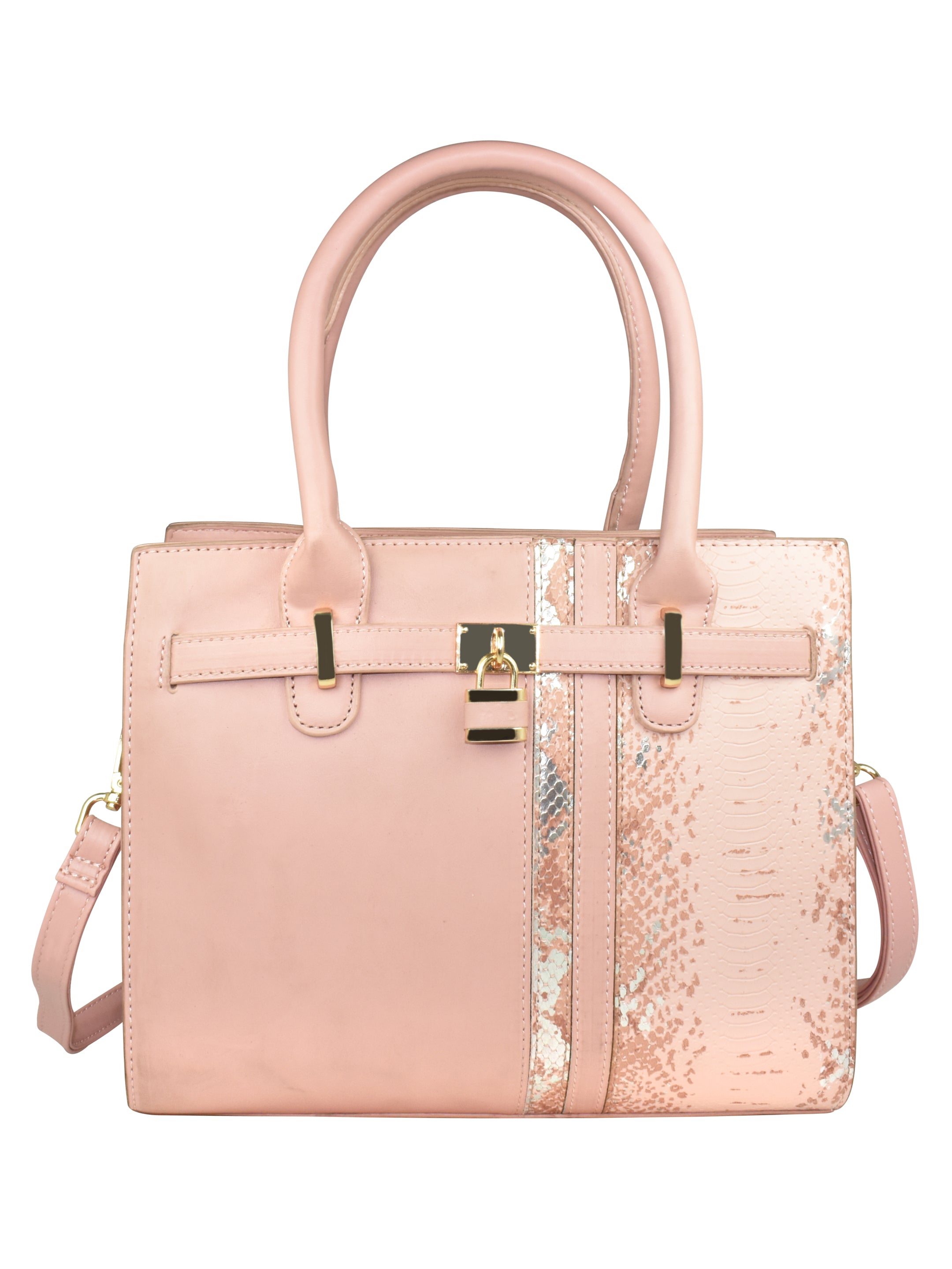 Ajanta Premium Satchel Handbags for Travel and Work (PEACH)