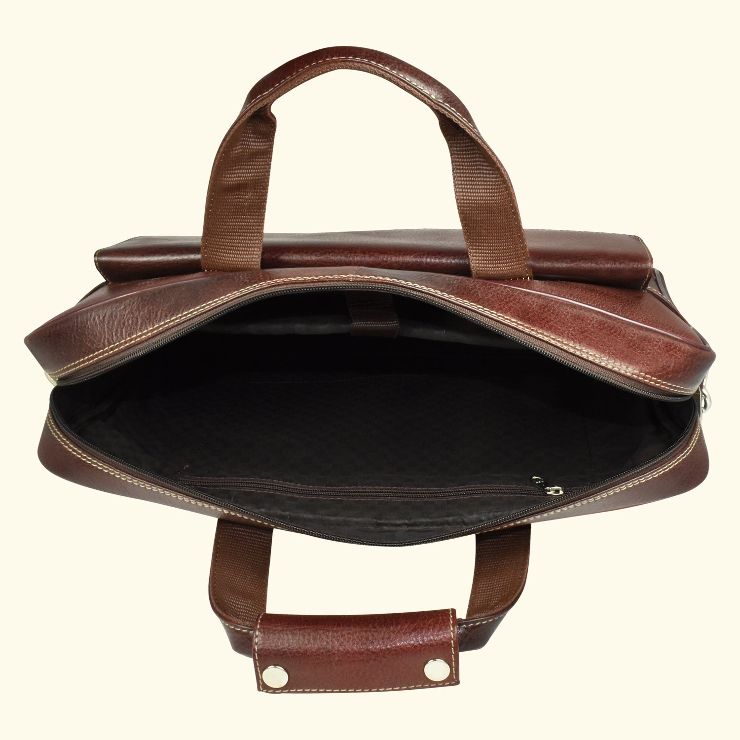 AJANTA 15.8-Inch Premium Leather Laptop Messenger Bag, Durable Office Briefcase with Adjustable Shoulder Strap for Men JB5002