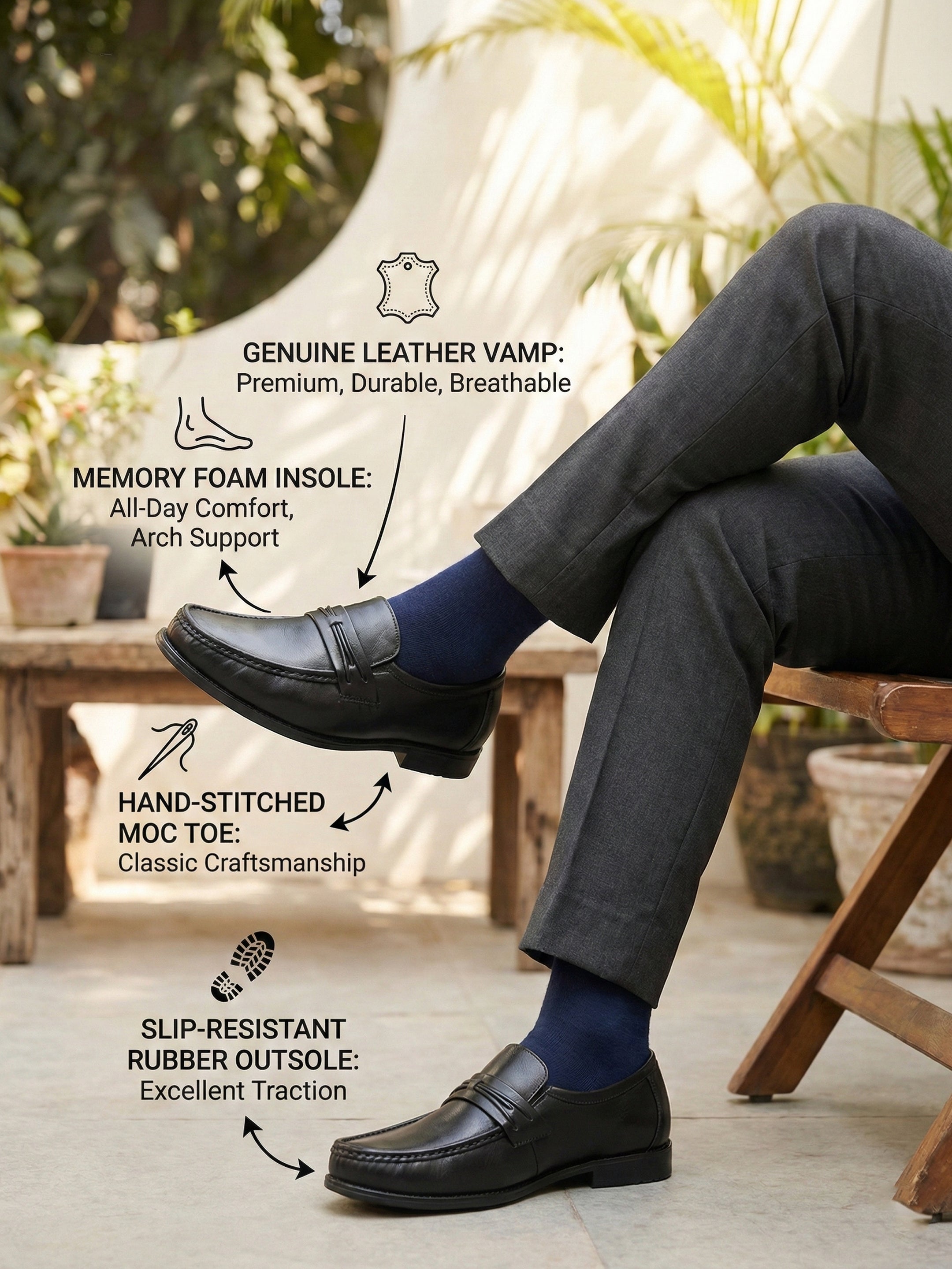 Imperio Men’s Formal Slip-On Loafers