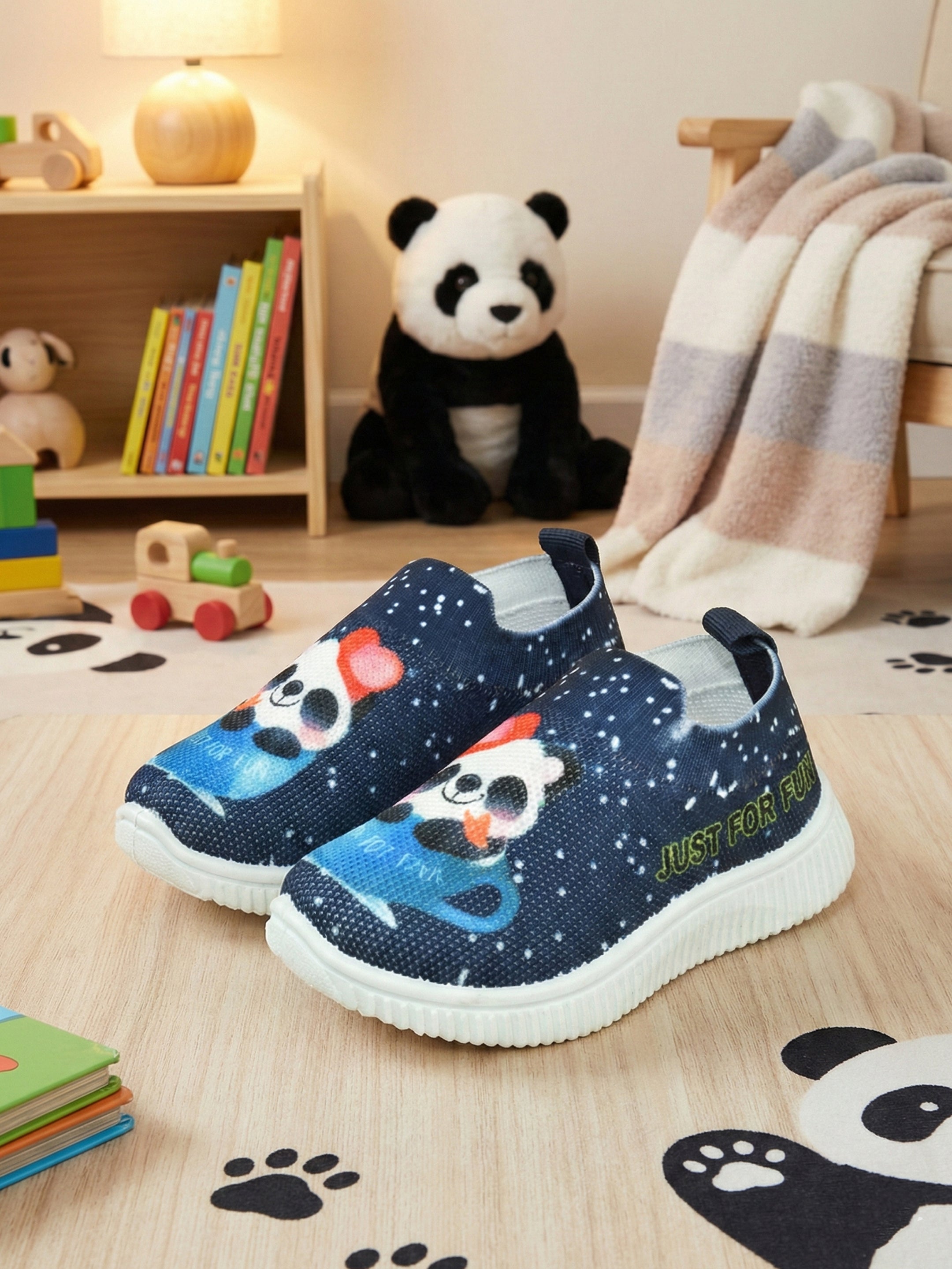 Ajanta Kung Fu Panda Printed Kids Running Shoes