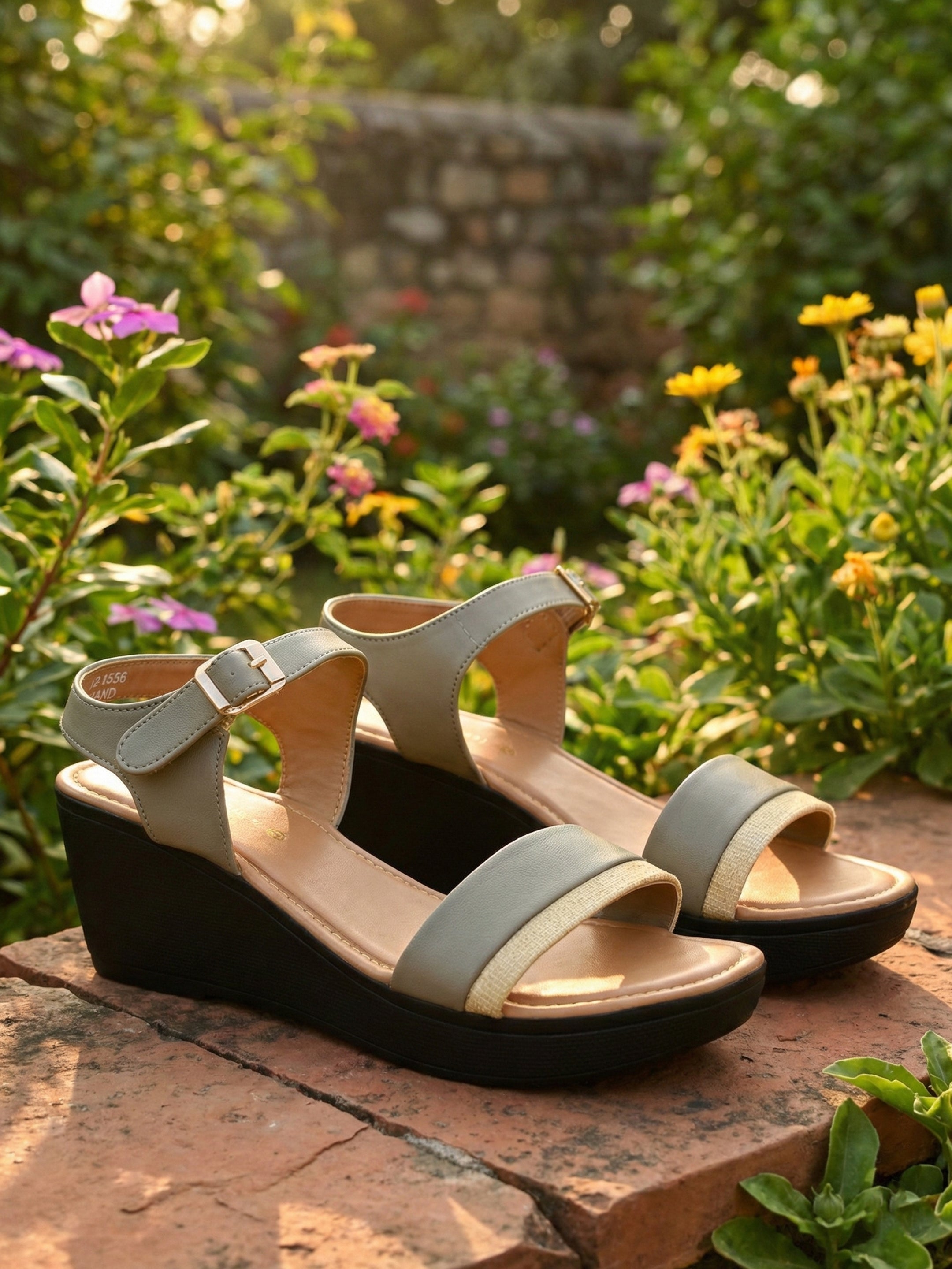 QIARRA by Ajanta Women’s Wedge Sandals