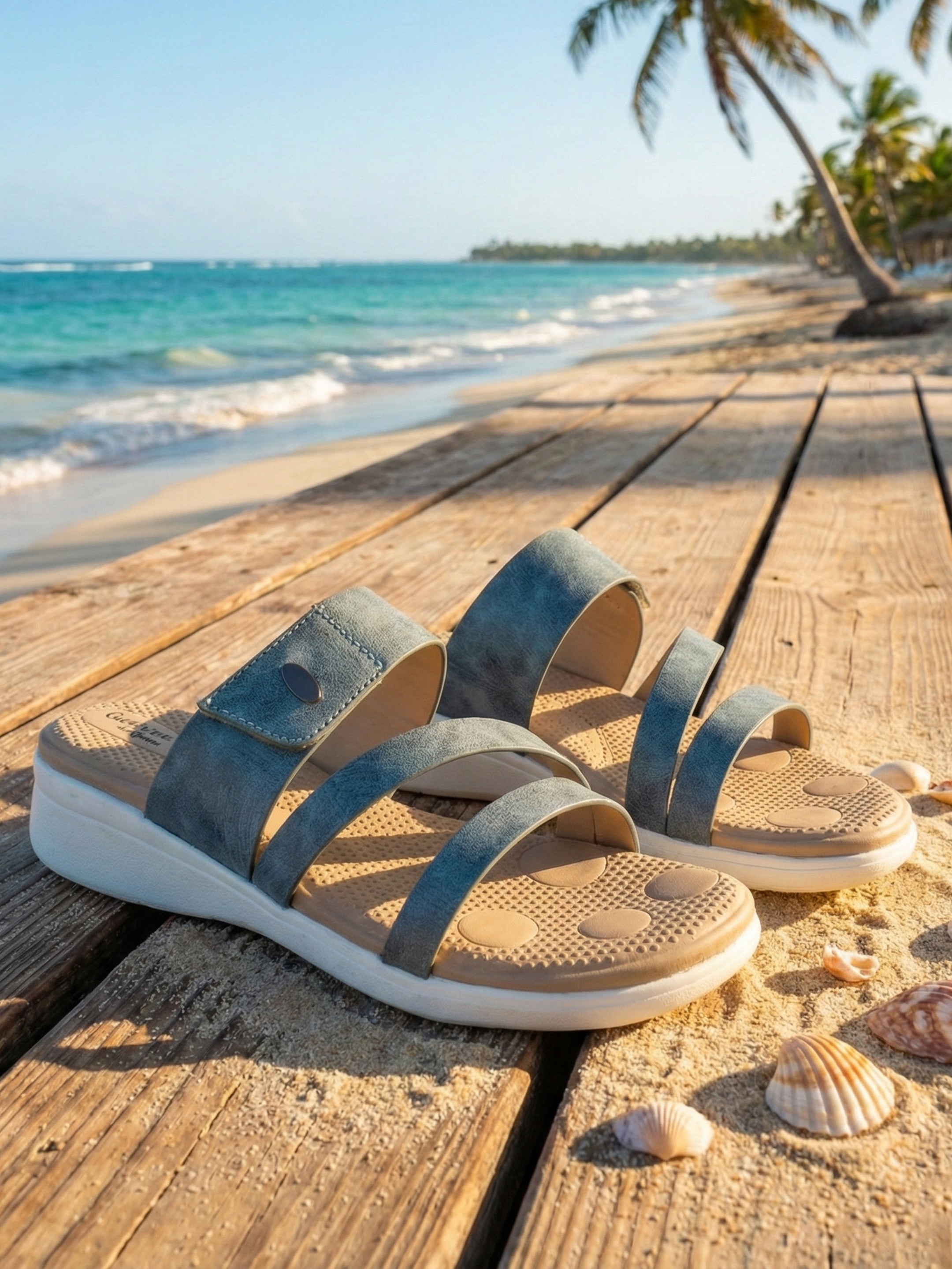 QIARRA by Ajanta Women’s Slip-On Sandals
