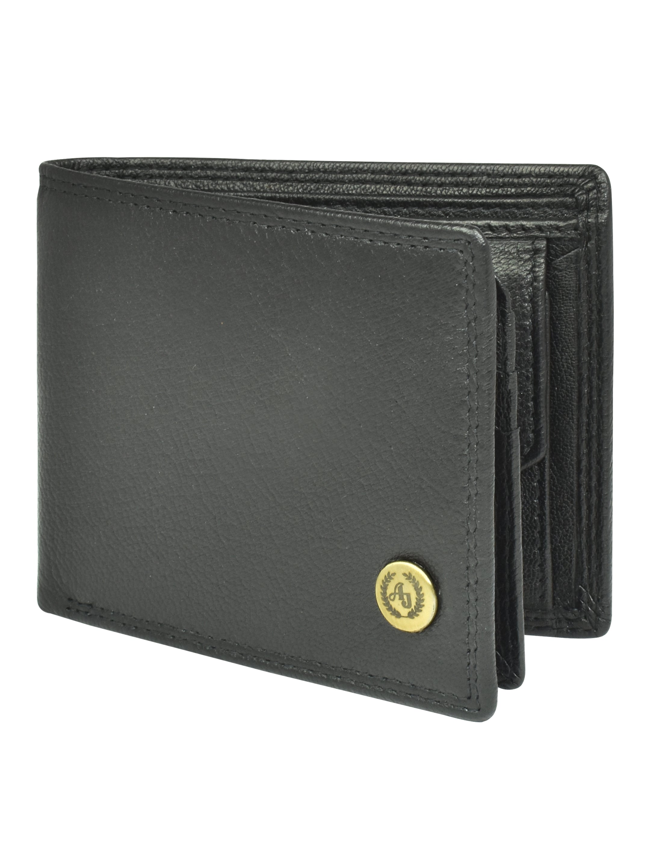 Ajanta Men’s Slim Bi-Fold Wallet with 5 Card Slots