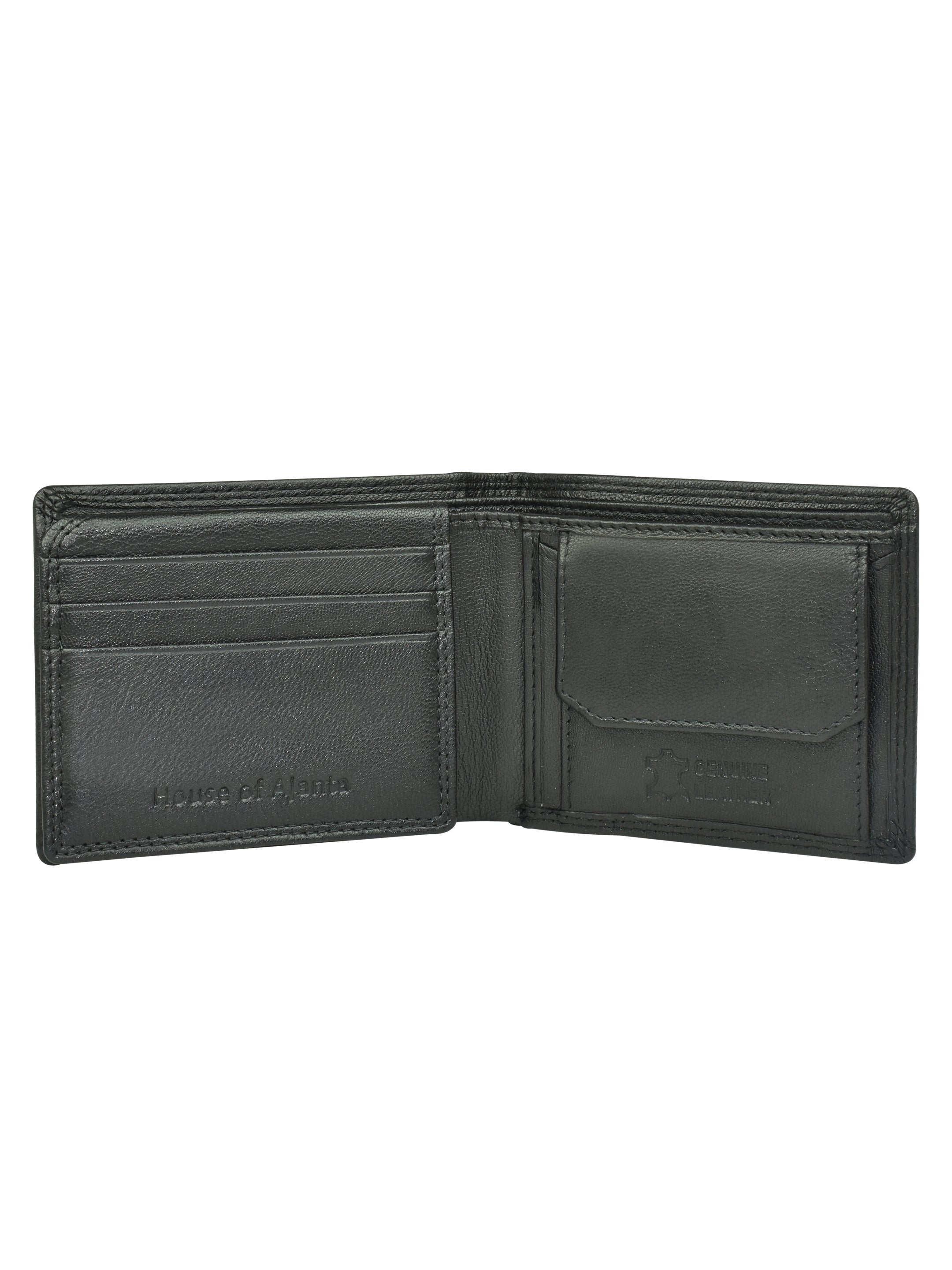 Ajanta Men’s Slim Bi-Fold Wallet with 5 Card Slots