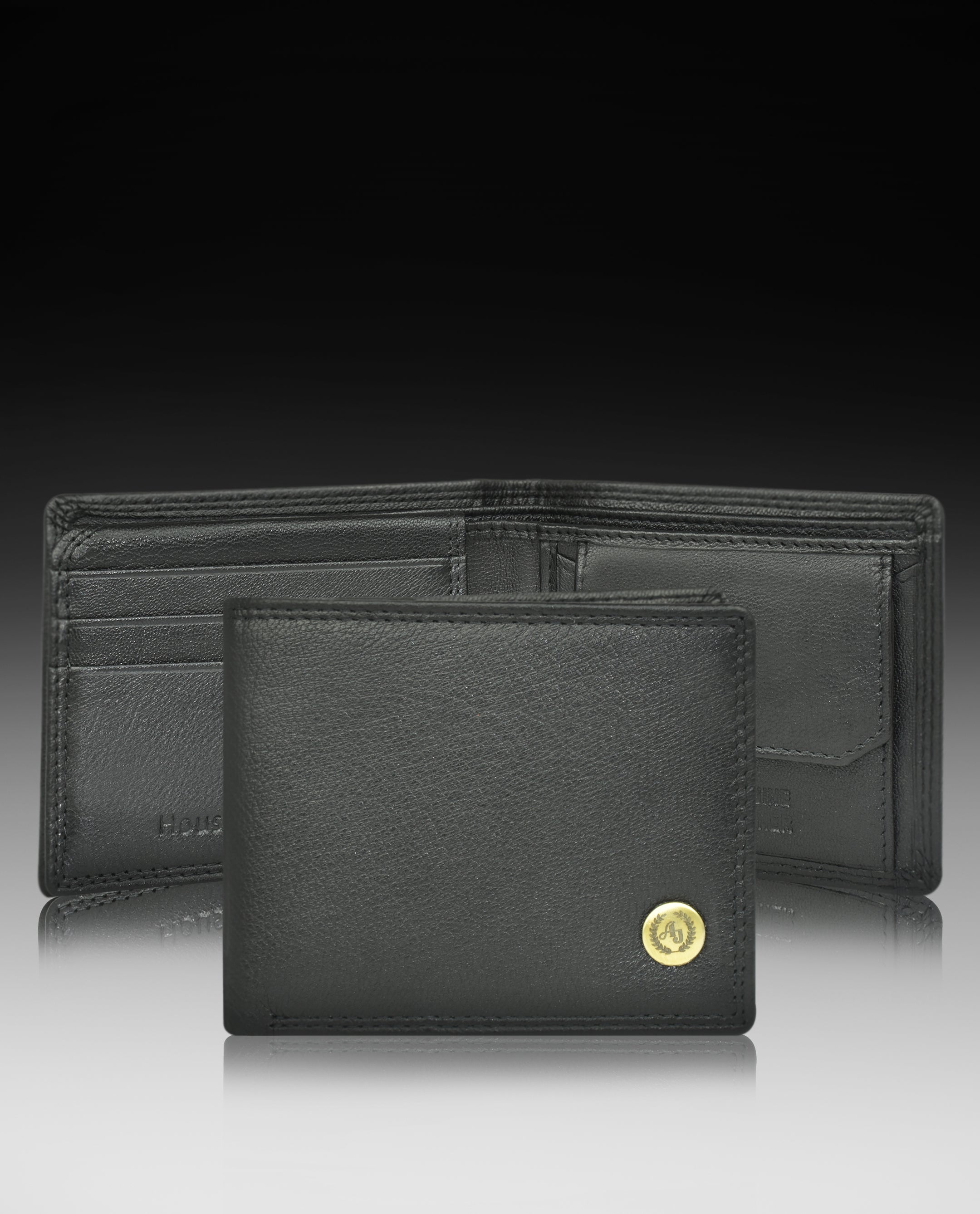 Ajanta Men’s Slim Bi-Fold Wallet with 5 Card Slots