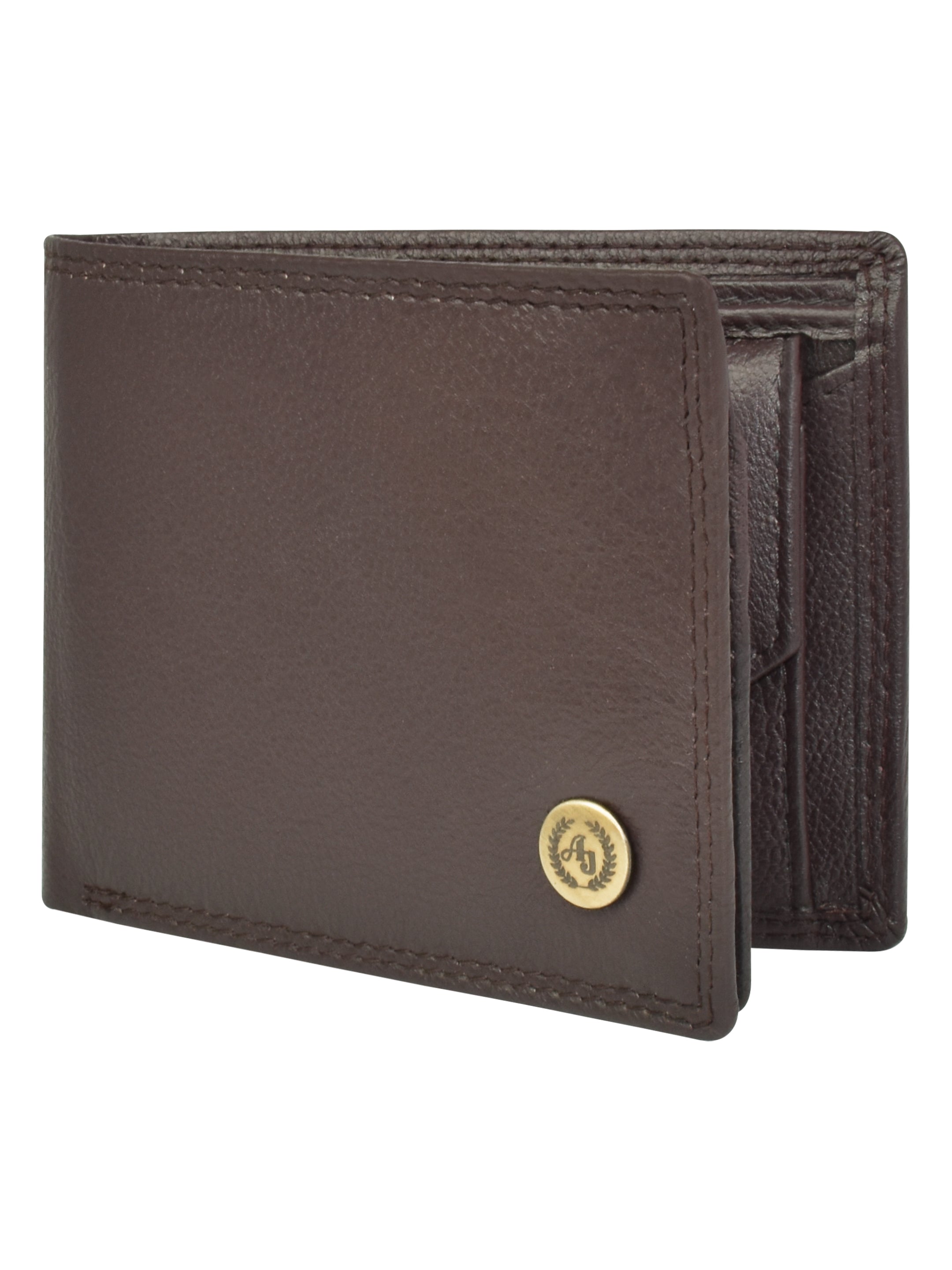 Ajanta Men’s Slim Bi-Fold Wallet with 5 Card Slots
