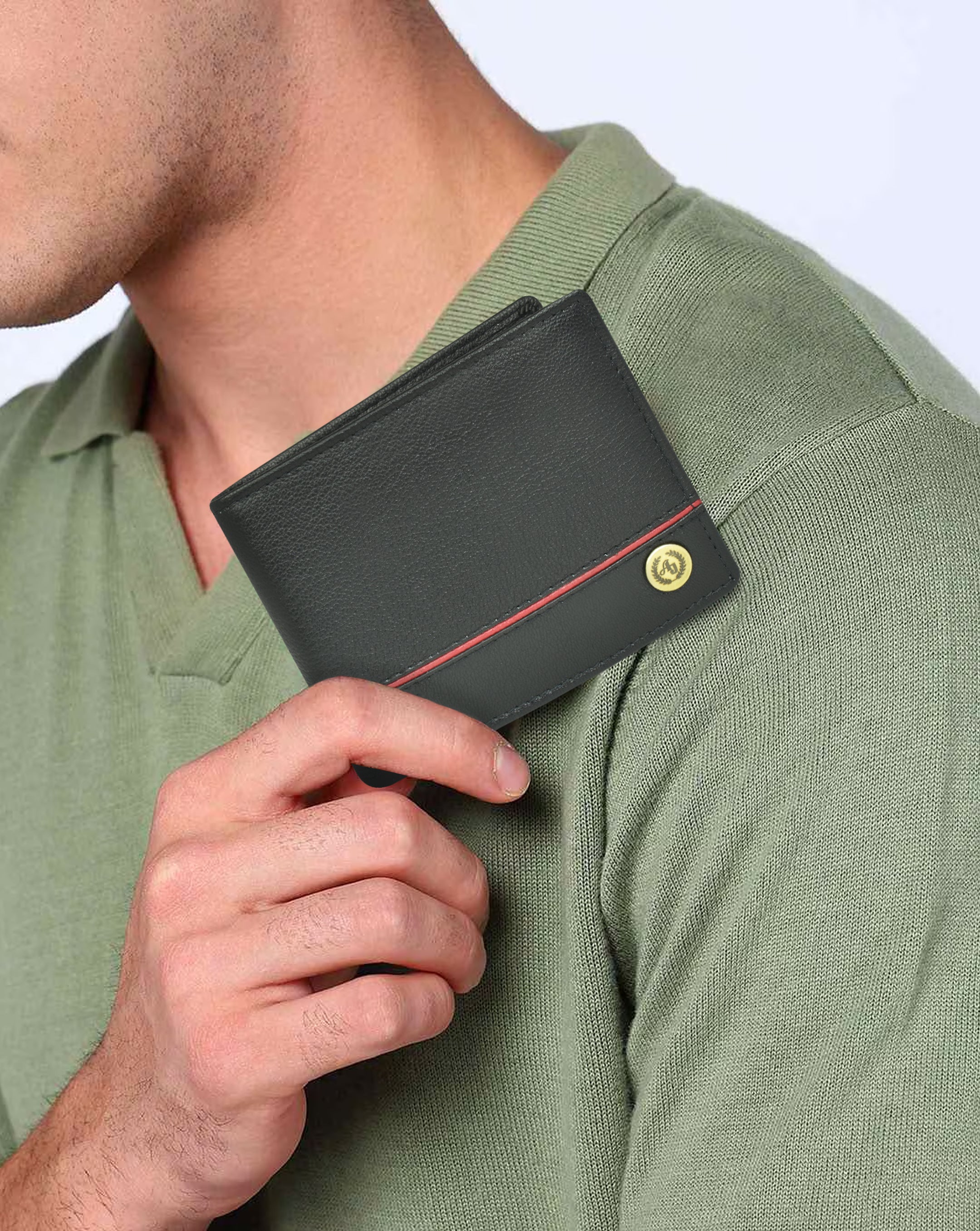 Ajanta Leather Wallet for Men Minimalist & Functional 4 Card Slot Organizer