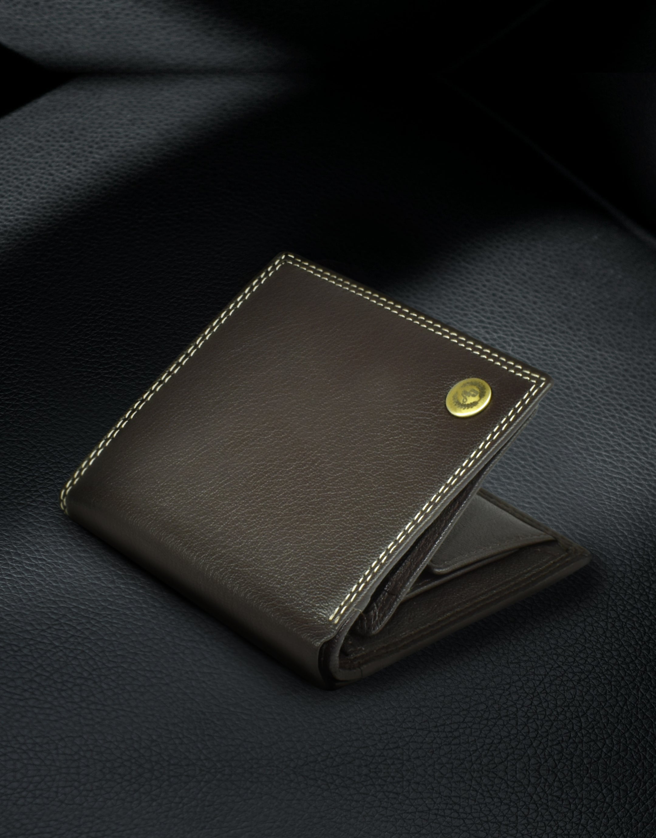 Ajanta Brown Leather Wallet for Men 3 Card Slot