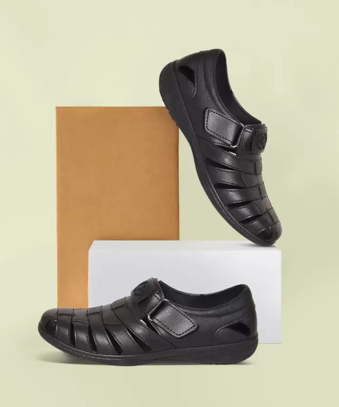 AJANTA Men Sandal / Sandals with Anti-Skid Sole / Anti-Skid, Lightweight & Ideal for Daily Walks and Travel PG0455