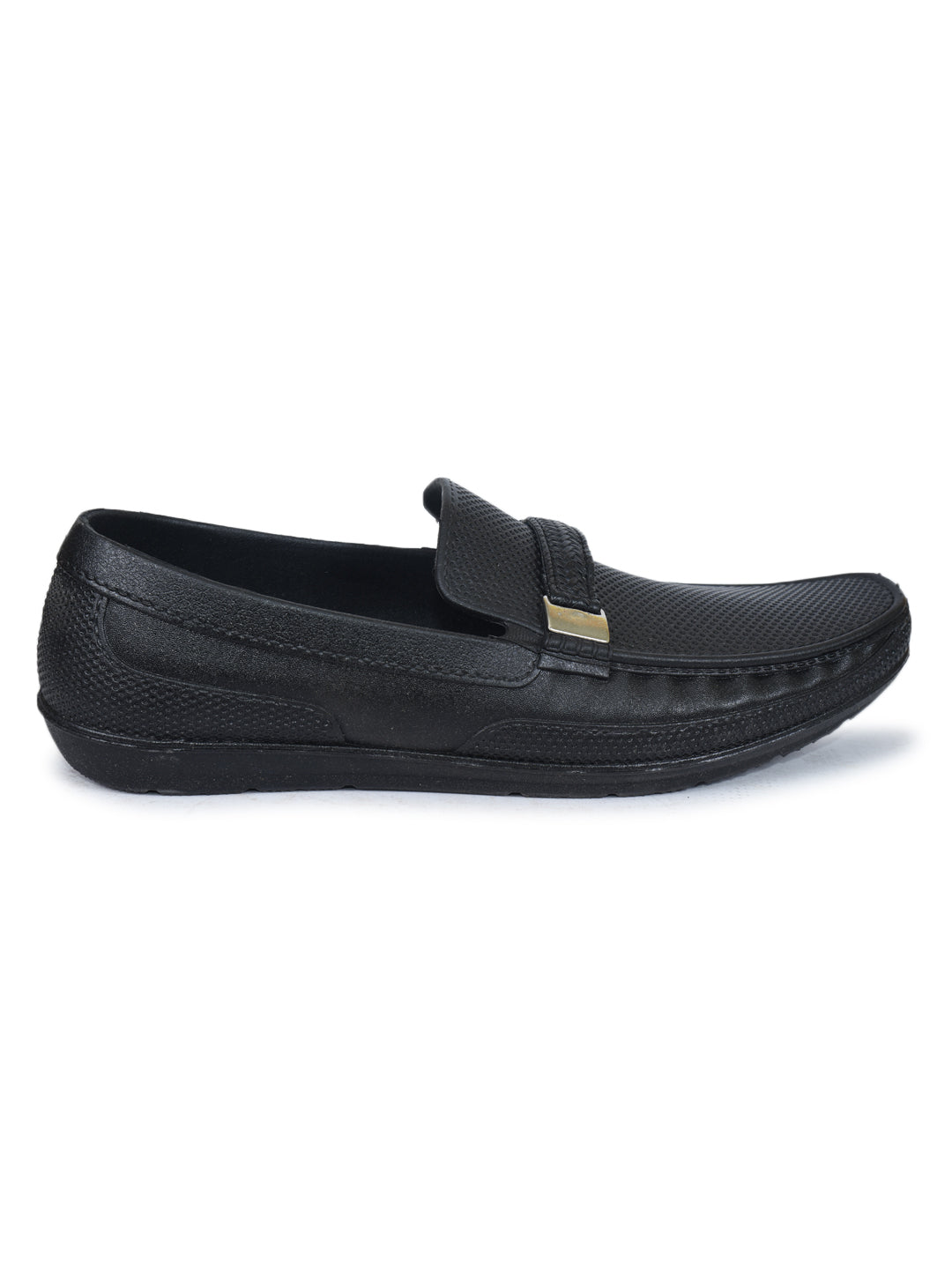 Ajanta Men’s Classic PVC Loafer with Textured Finish & Anti-Slip Flexible Sole