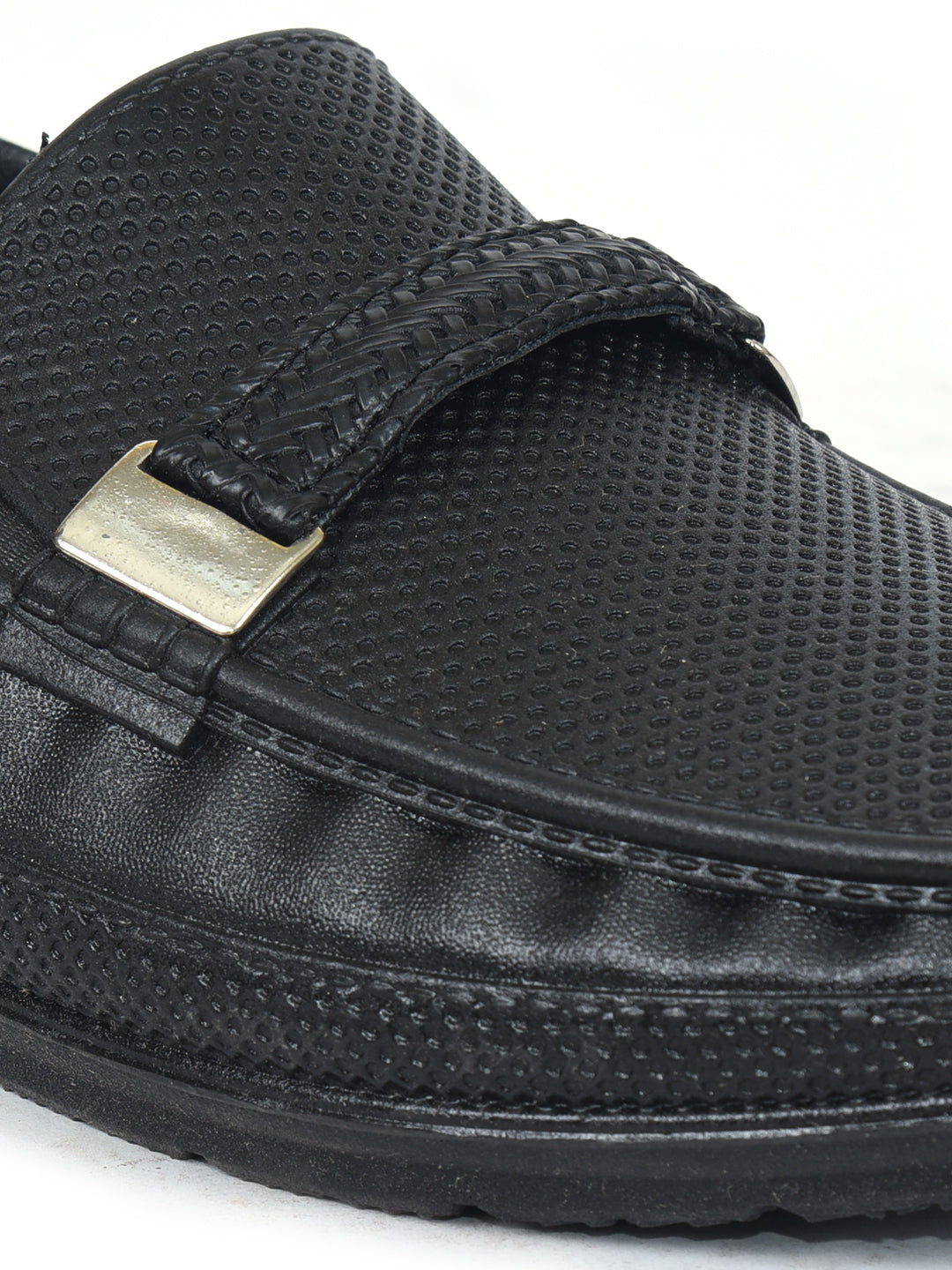 Ajanta Men’s Classic PVC Loafer with Textured Finish & Anti-Slip Flexible Sole