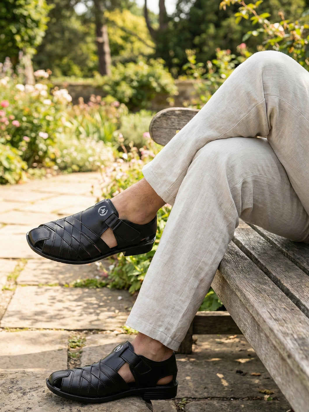 Ajanta Men’s Black Cycle Sandal – Ajanta Shoes India Pvt. Ltd.