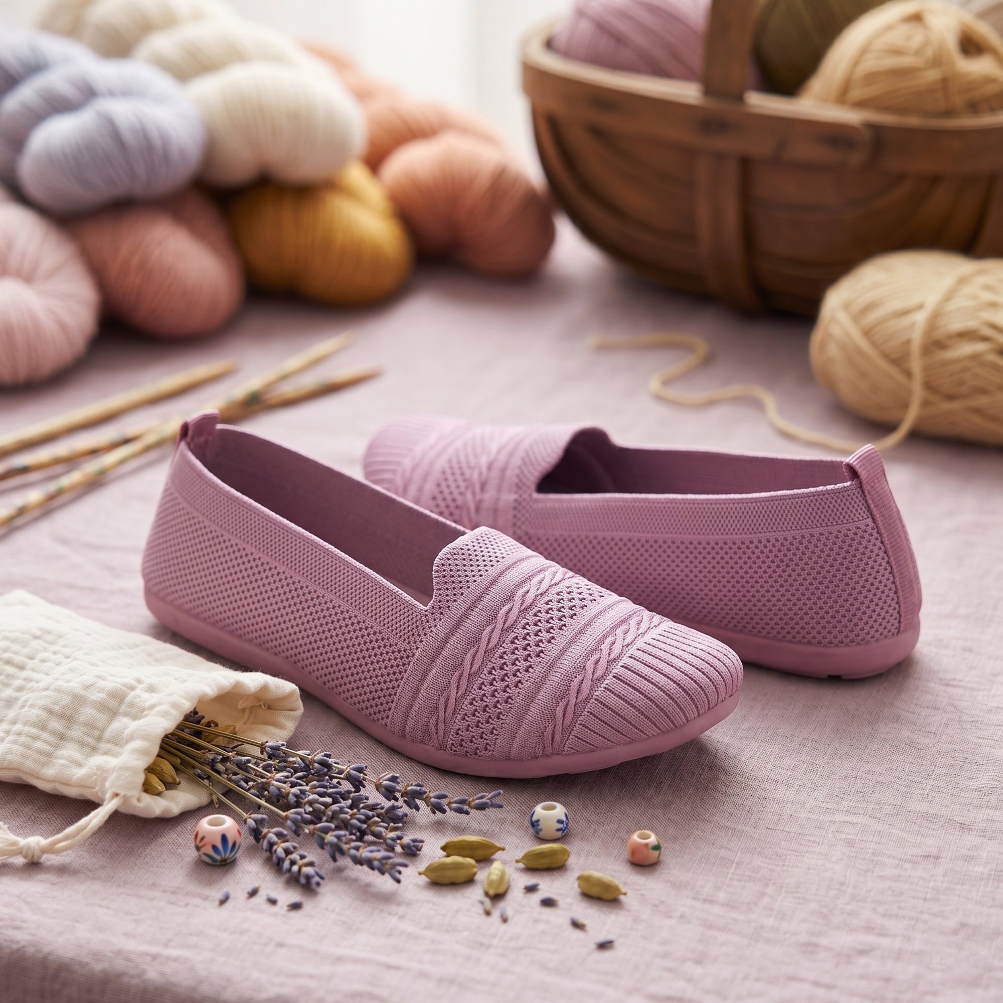 AJANTA Women Ballet Flats Shoes | Slip On Comfortable Flats for Women | Lightweight Breathable Daily & Office Wear Footwear | Soft Casual Ethnic Festive Puja Wear Shoes | College, Travel & Walking Shoes