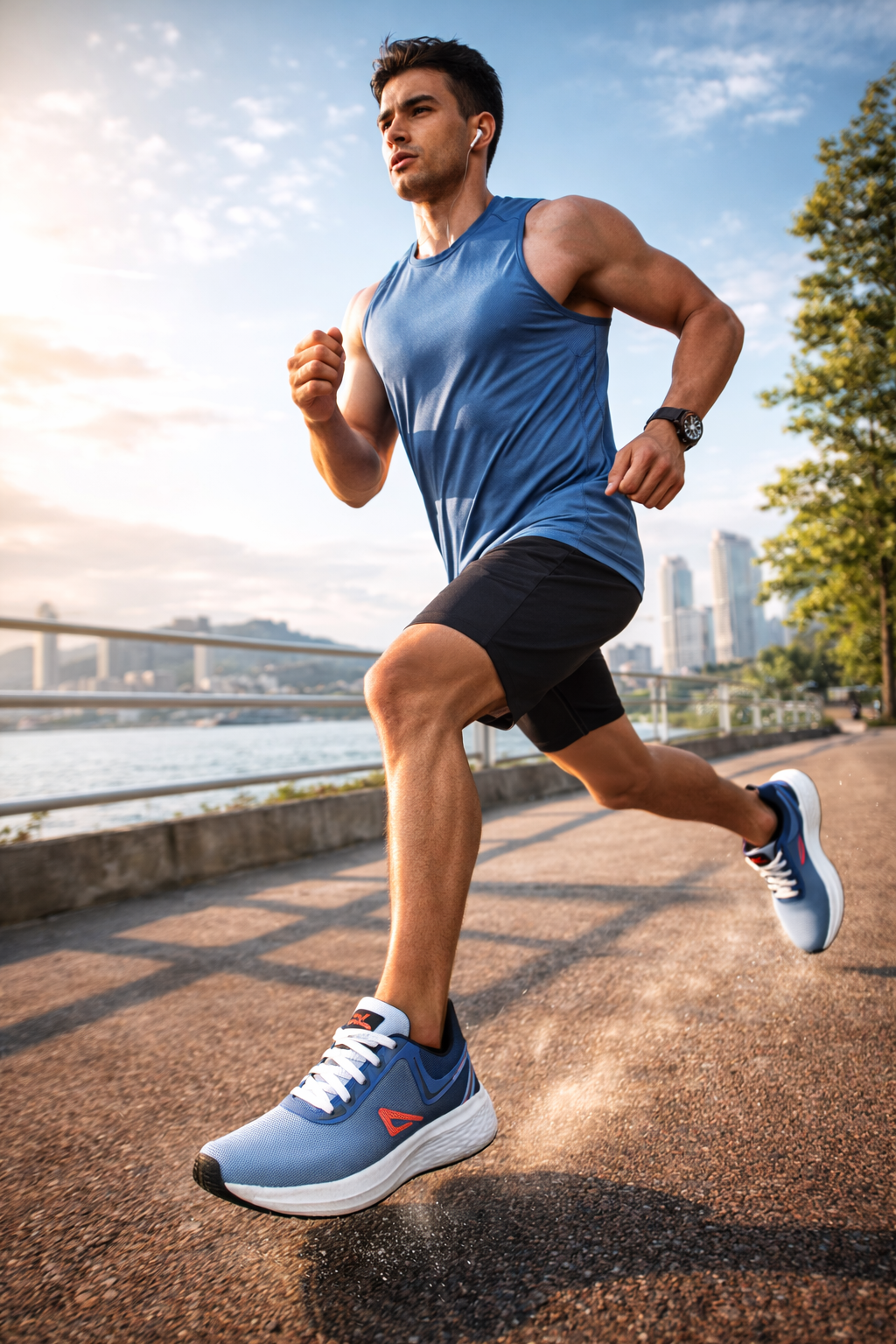 Impakto by Ajanta Men’s Blue Walking Shoes