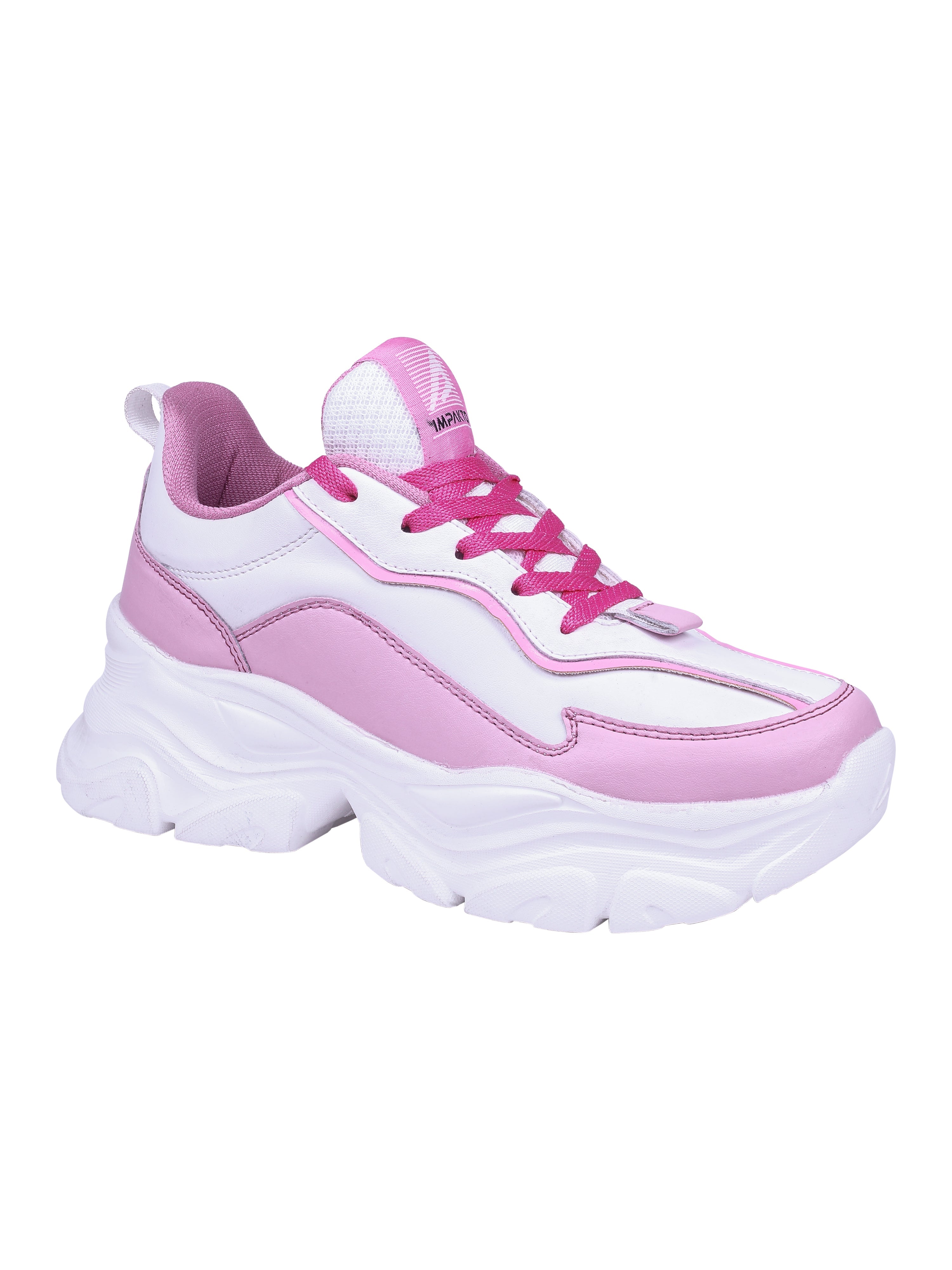 Impakto Chunky Kongfu Women's Pink Sneakers - AS4100
