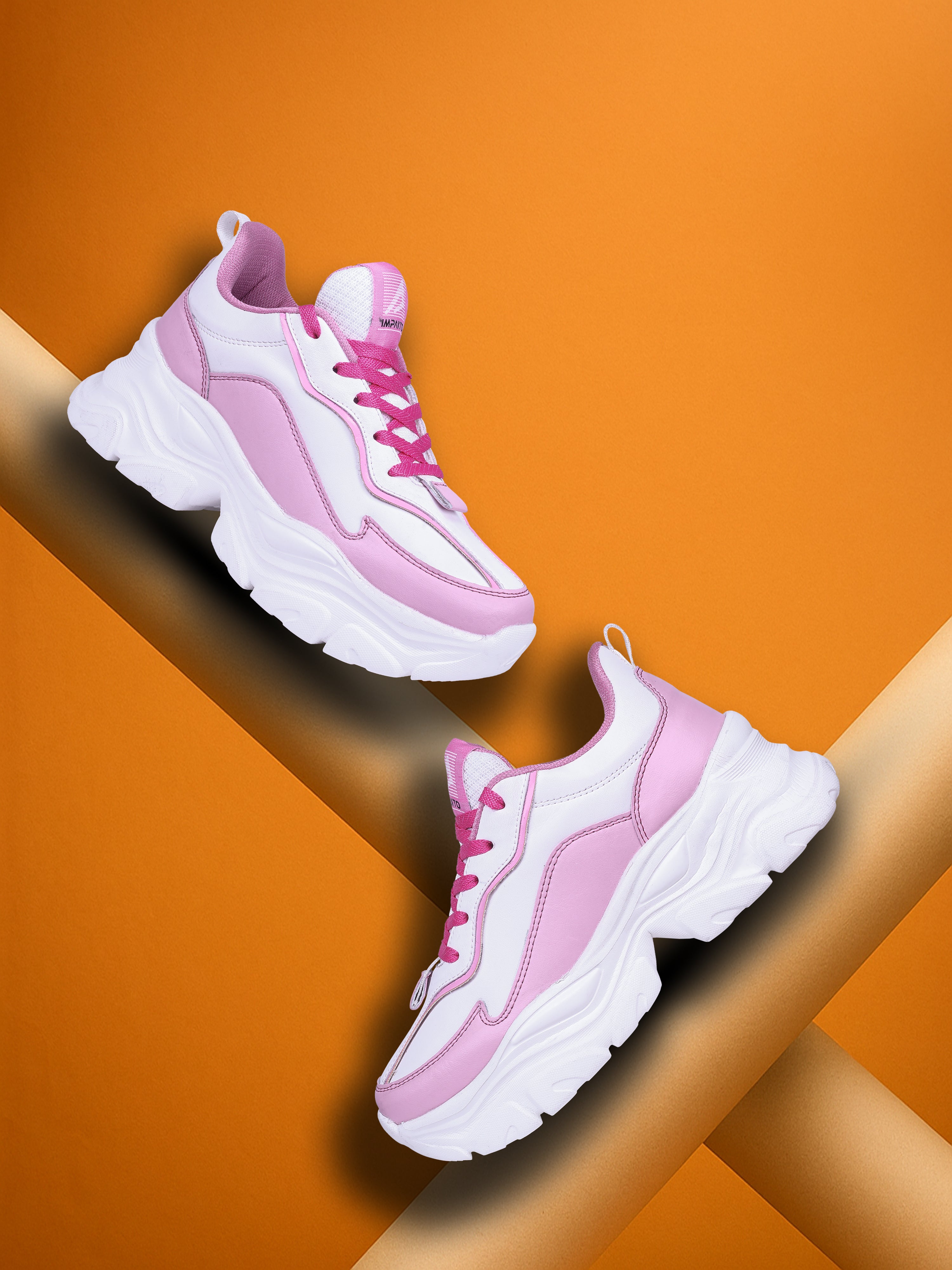 Impakto Chunky Kongfu Women's Pink Sneakers - AS4100