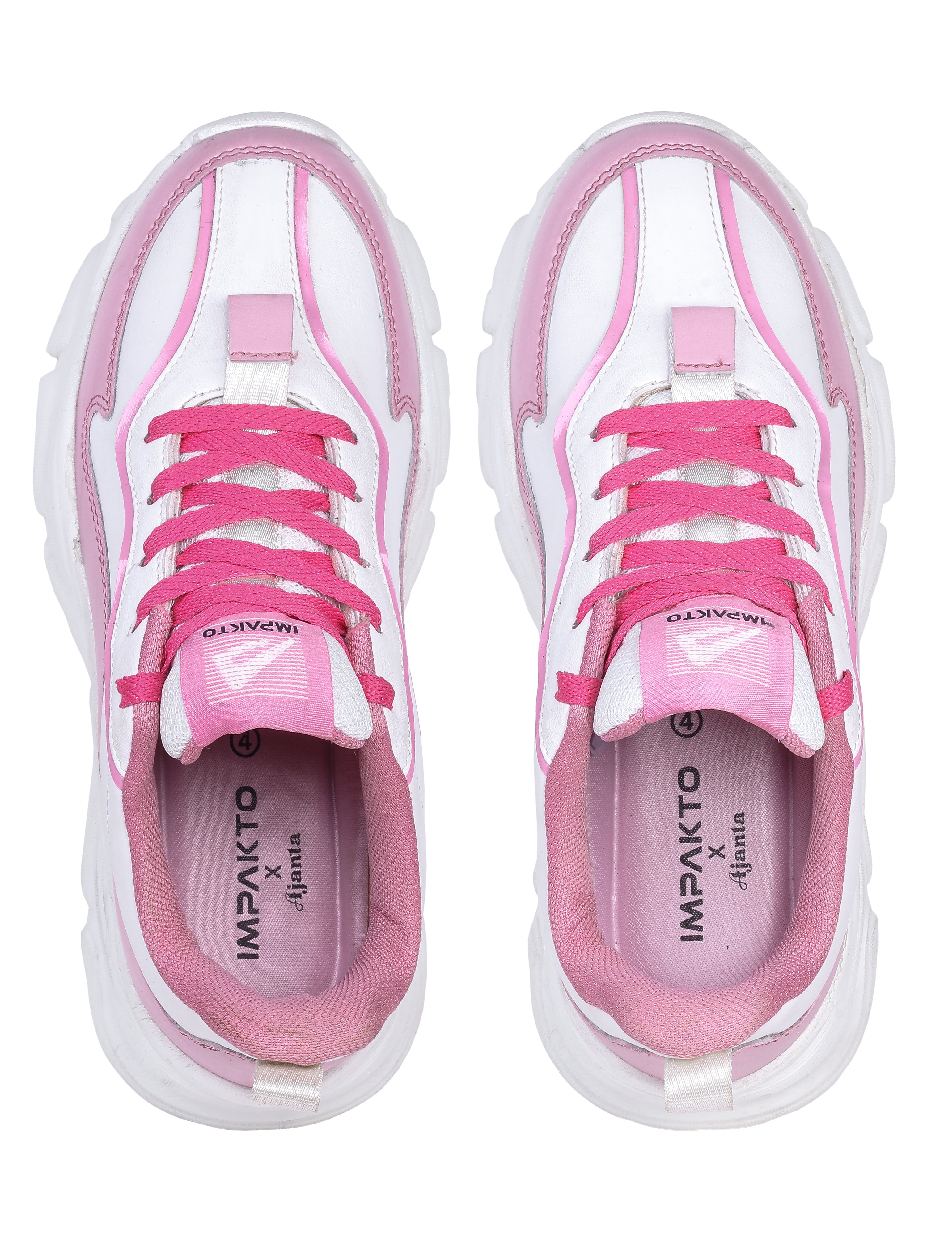 Impakto Chunky Kongfu Women's Pink Sneakers - AS4100