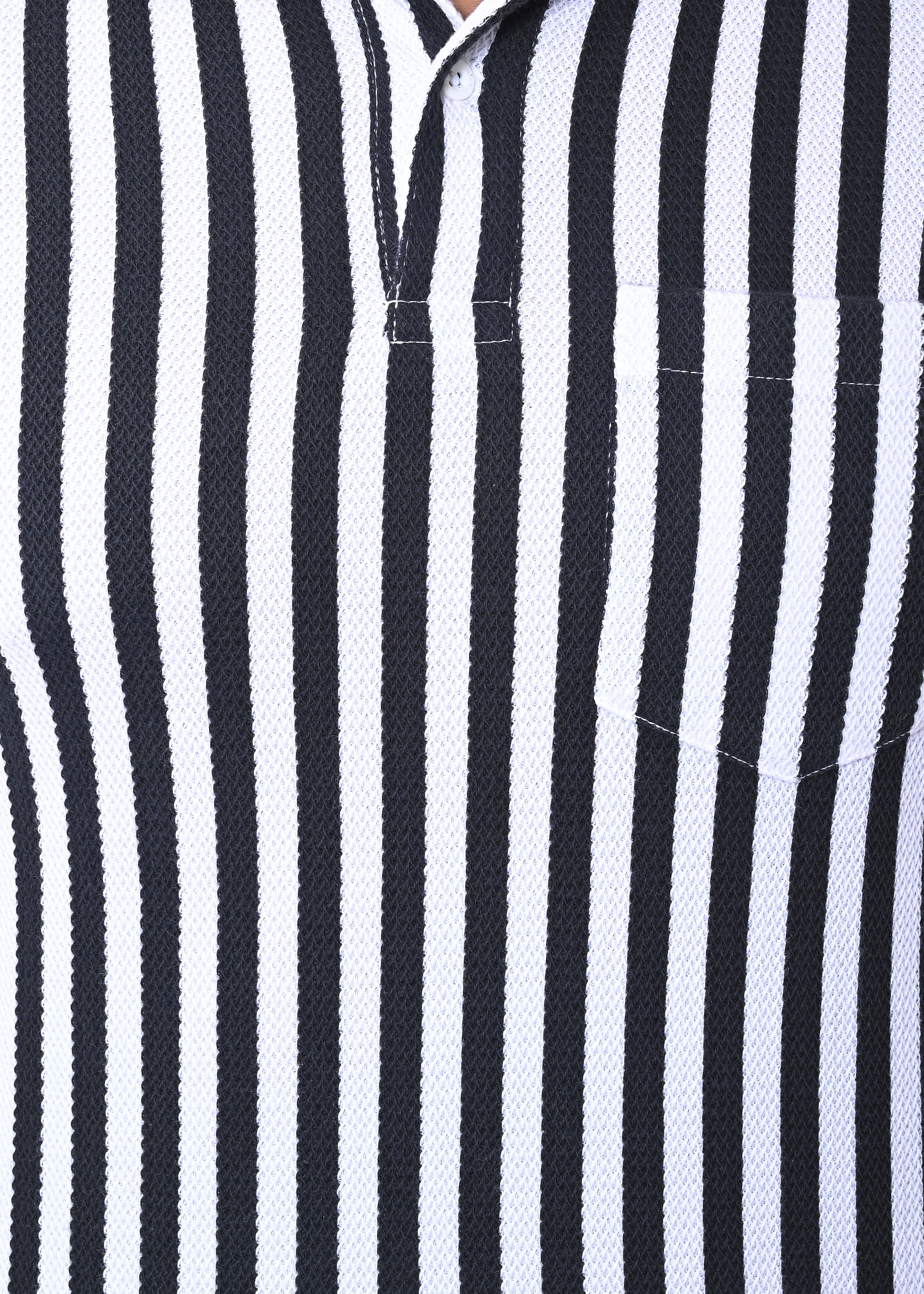 IMPERIO Men Regular Fit Striped Casual Half Sleeves Polo Collar T-Shirts TC5020