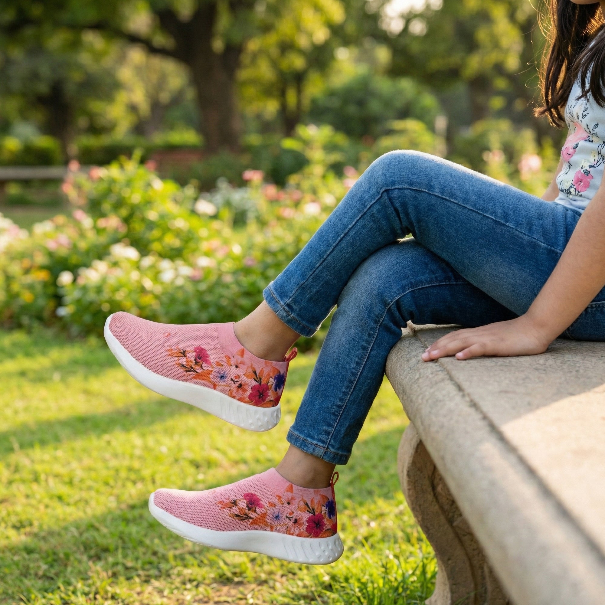Ajanta Girls’ Slip-On Lightweight Shoes