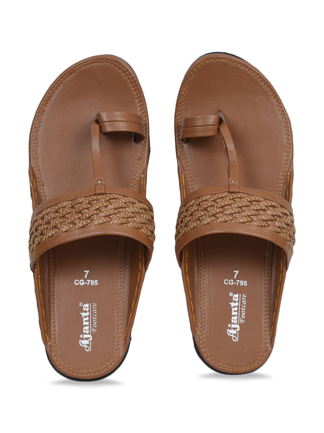 Ajanta Men’s Kolhapuri Slip-On Sandals