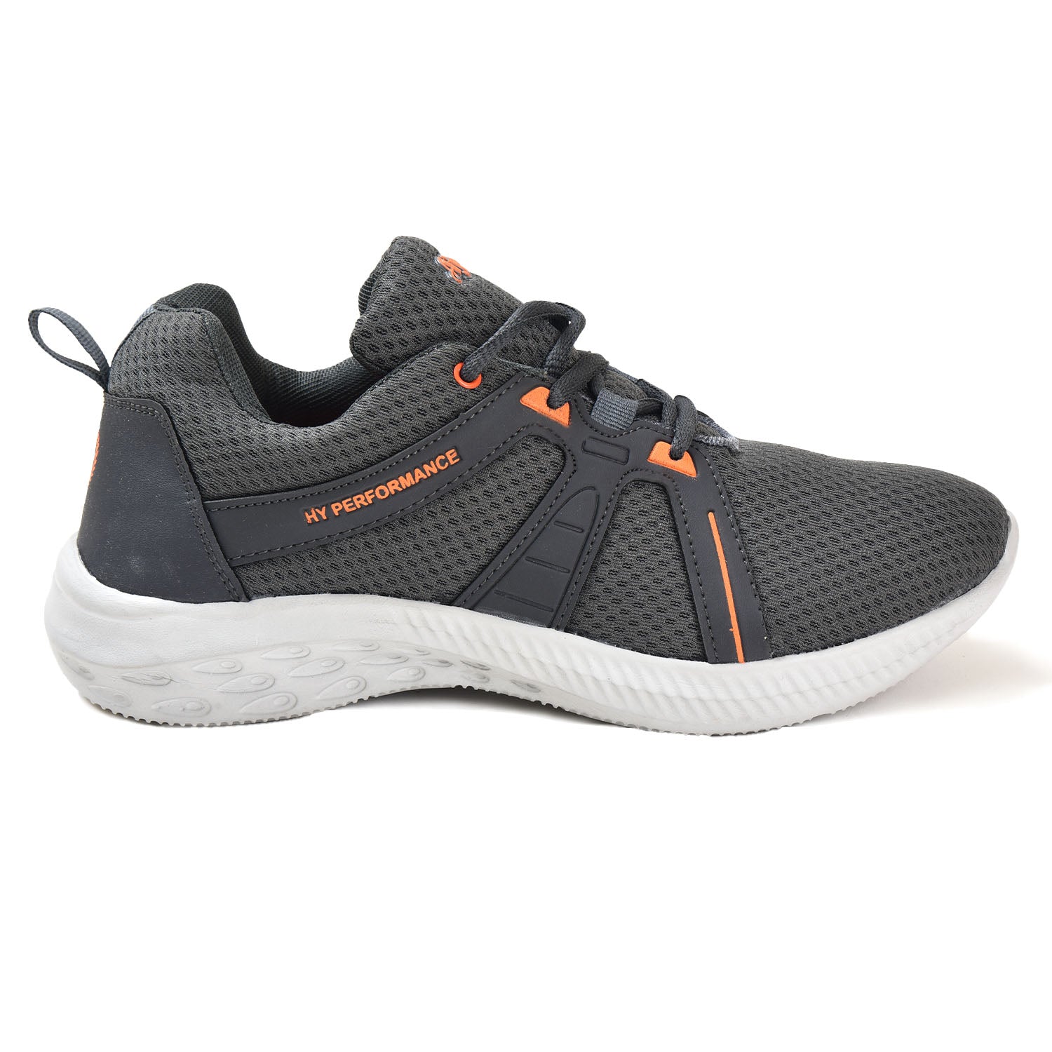 Ajanta Men's Grey Lightweight Walking Shoes with Anti-Skid EVA Sole | Lace-Up Comfort Fit | Sports shoes  FK4004