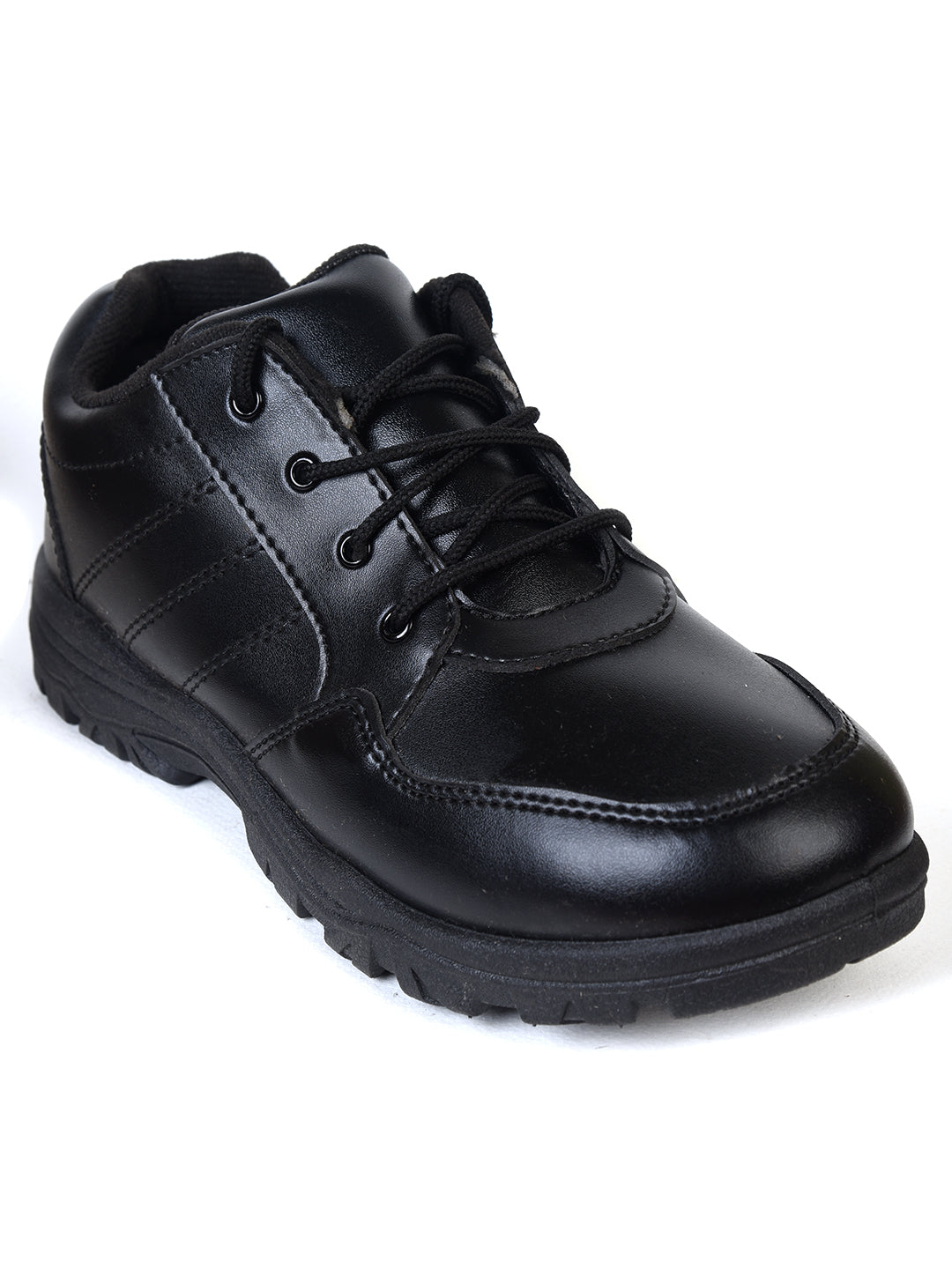 AJANTA Kids Black Derby School Shoe AB0028