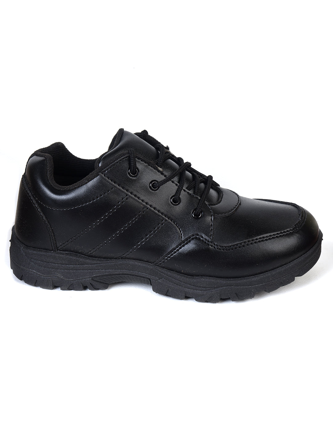 AJANTA Kids Black Derby School Shoe AB0028