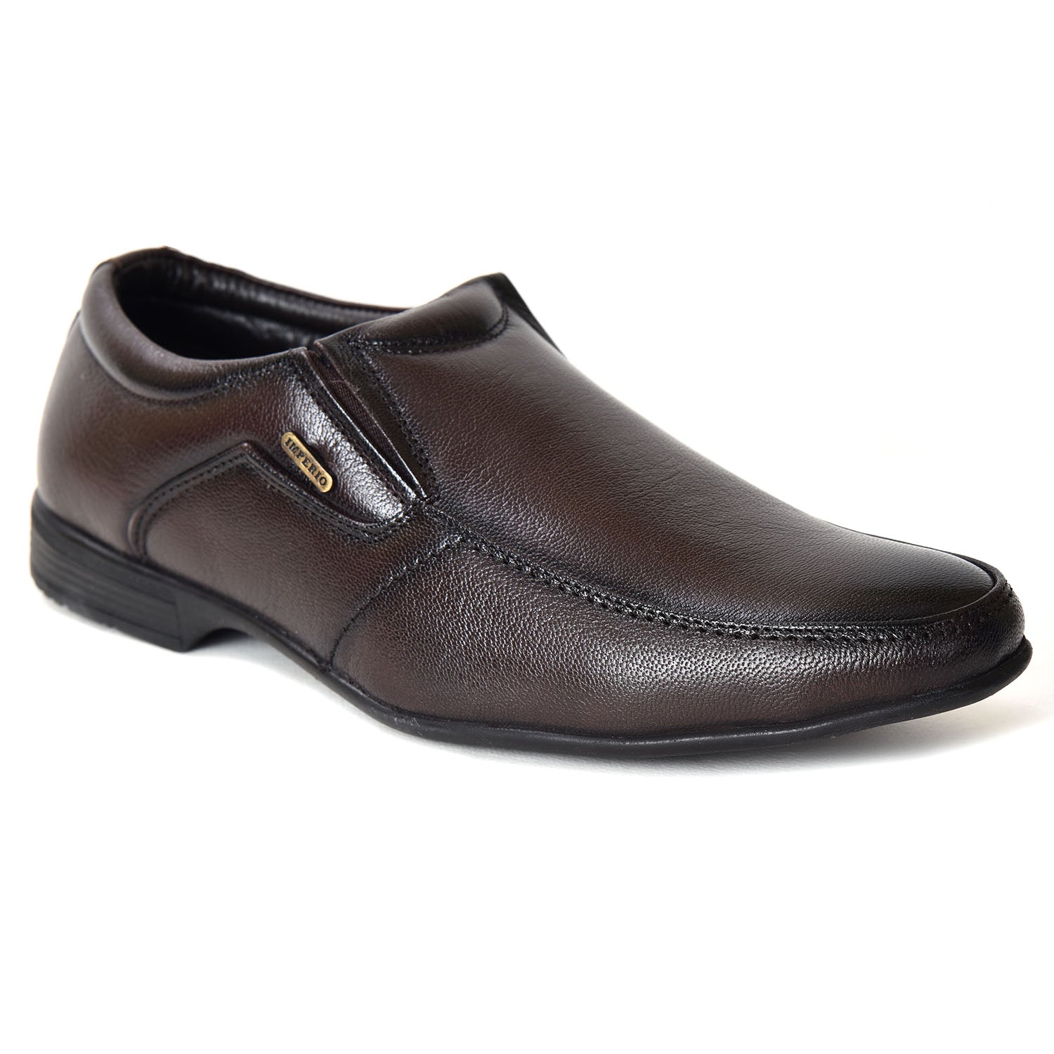 Imperio Brown Genuine Leather Slip-on Formal Shoes for Men EG4033