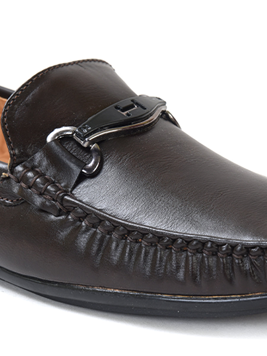 Ajanta Men’s Brown Slip-On Loafers