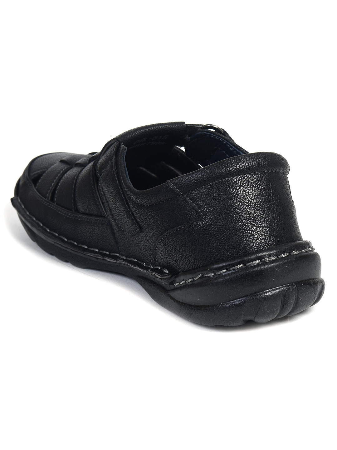 Ajanta Men's Black Sandals | Durable Synthetic Upper | PVC Sole | Comfortable Sandals GB0515