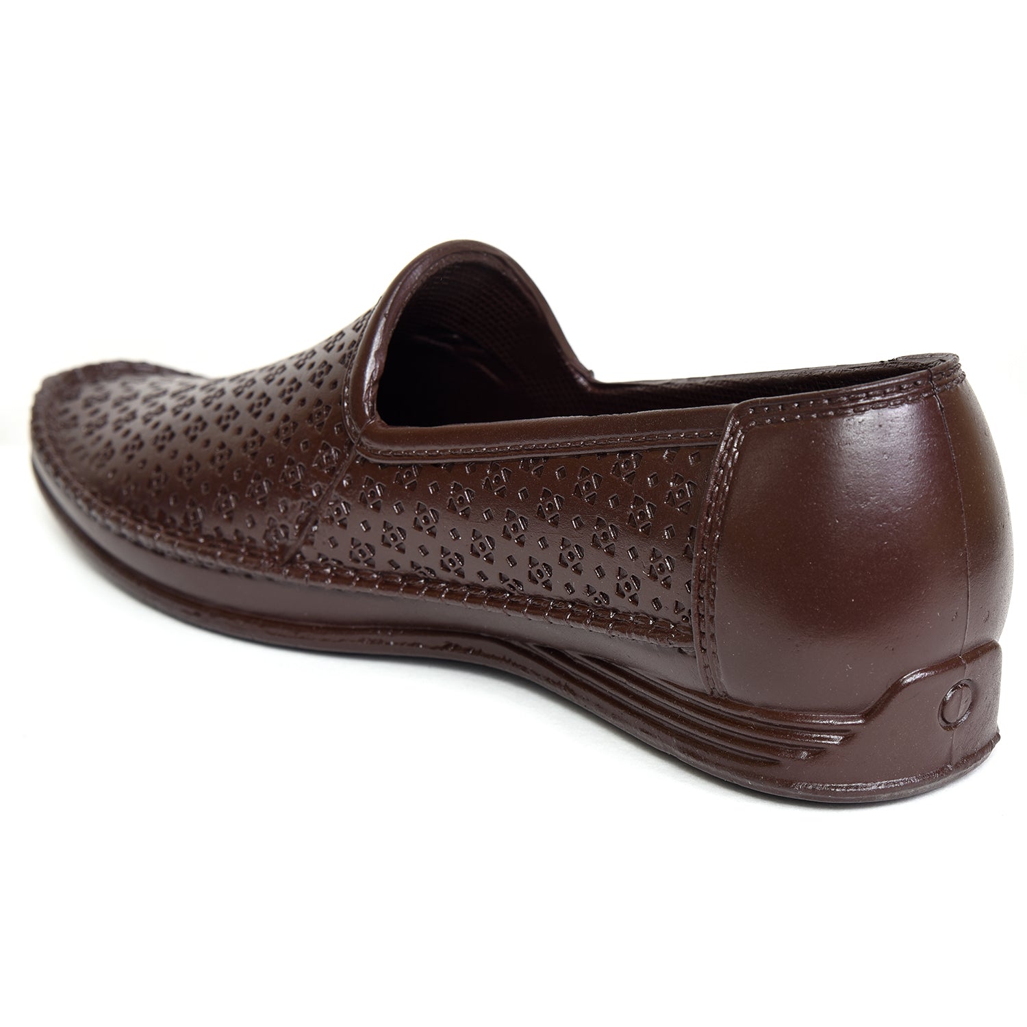 Ajanta Men's Brown Slip-On Shoes  |  PVC Build with Cushioned Footbed | Slip On Shoes FK4012