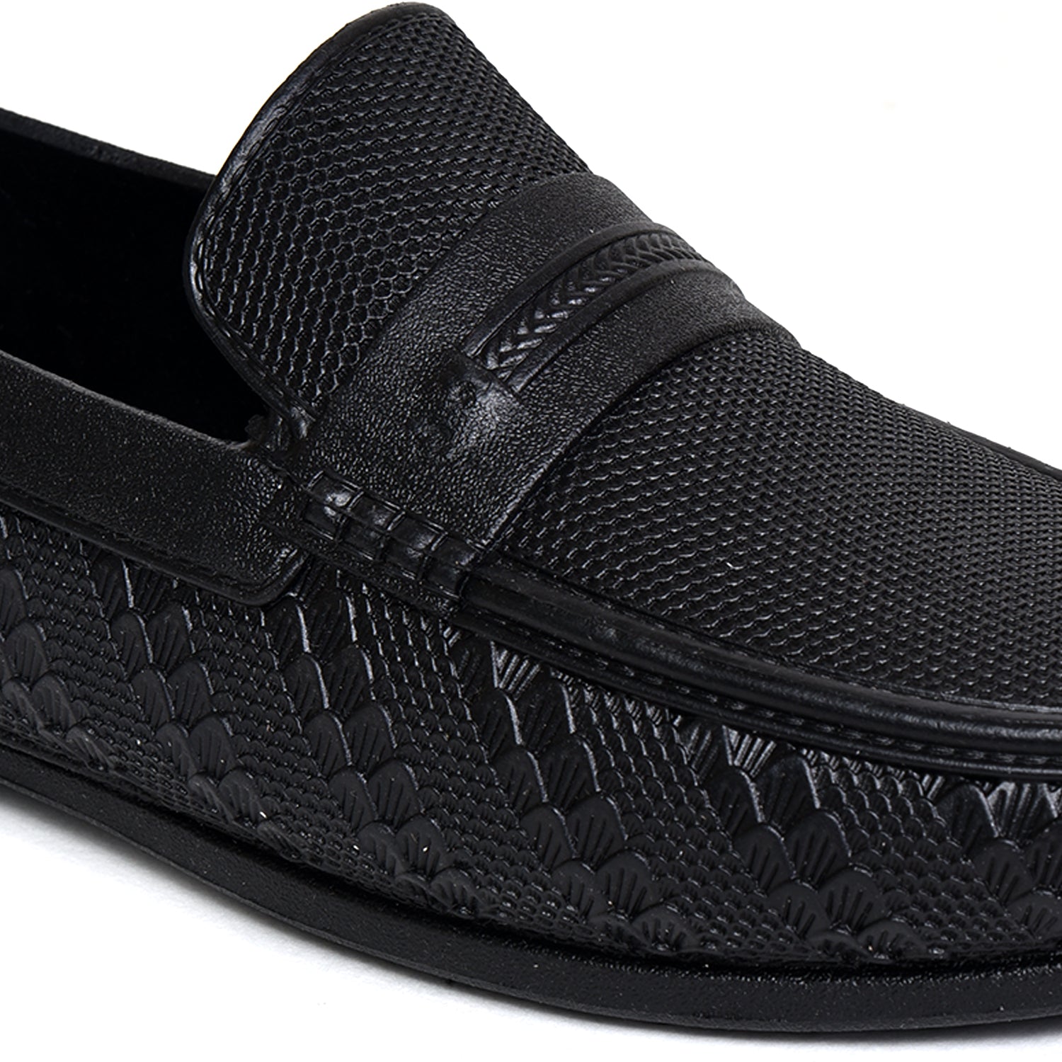 AJANTA  Loafers For Men / Water-Resistant Slip-On Shoes for Work & Outdoor Use / Waterproof PVC Loafers FK4011
