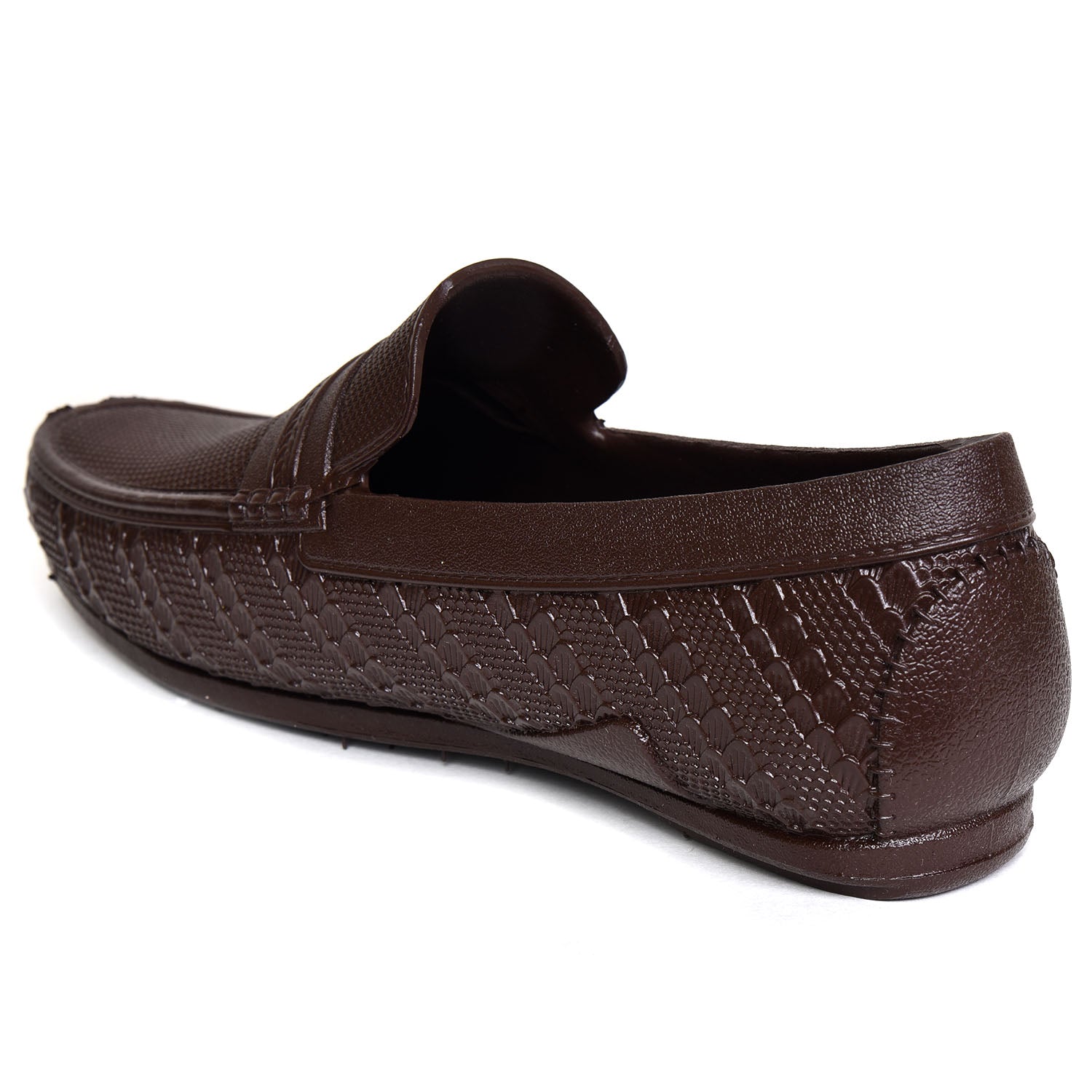 Ajanta Men’s Brown PVC Slip‑On Loafers | Formal shoes | loafers FK4010