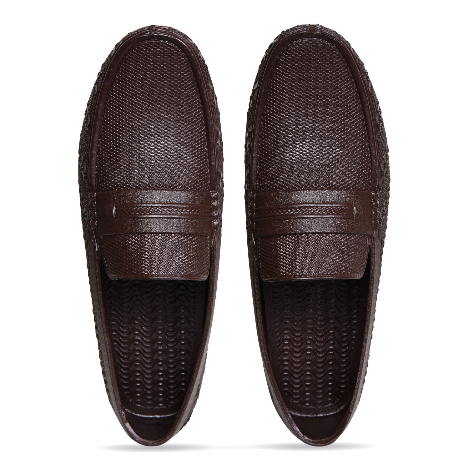 Ajanta Men’s Brown PVC Slip‑On Loafers | Formal shoes | loafers FK4010