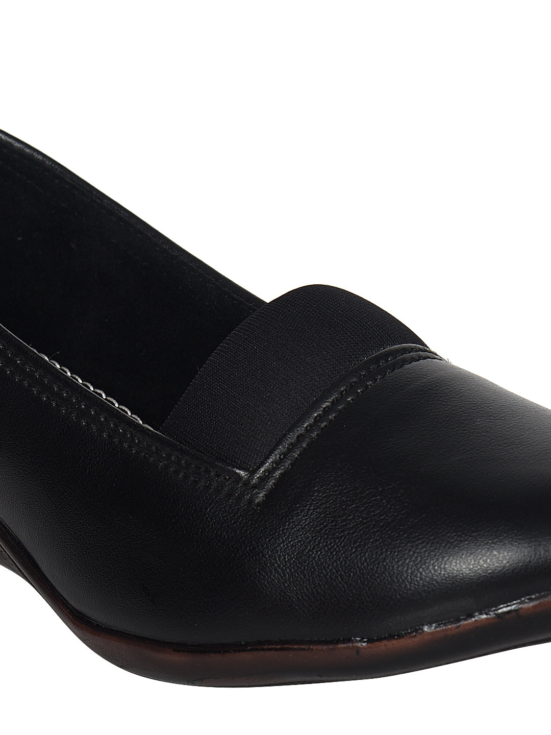 Ajanta Women’s Pointed Toe Black Formal Slip-On Bellies