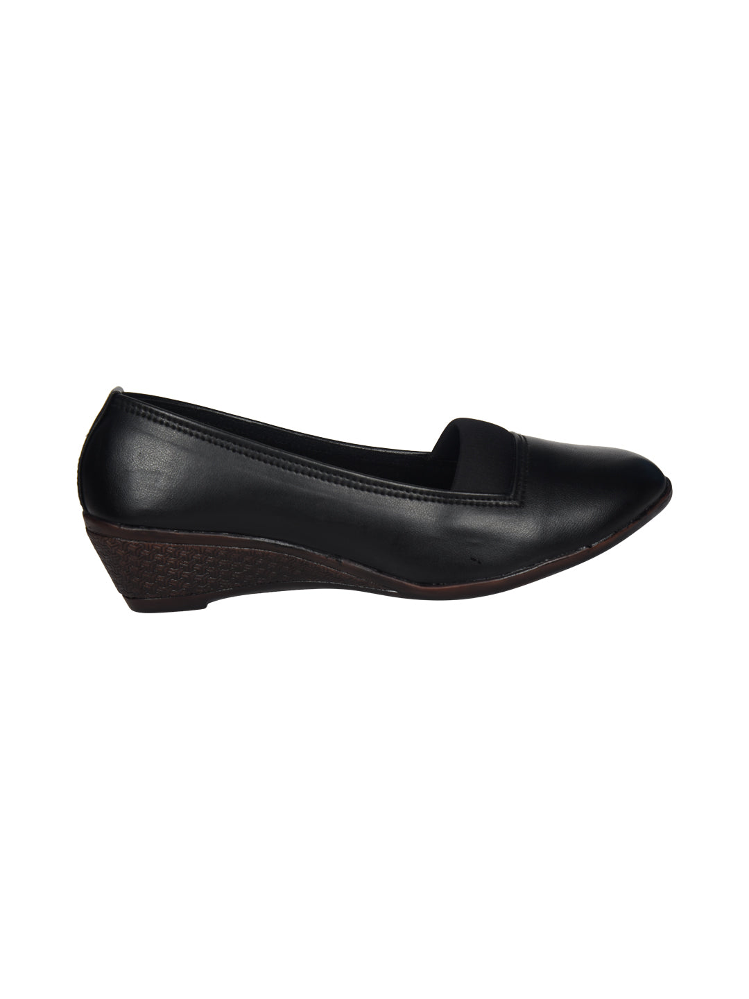 Ajanta Women's Black Formal Shoes | Synthetic Upper | Durable PVC Sole | Office & Daily Wear | Slip-on Bellies SL0669