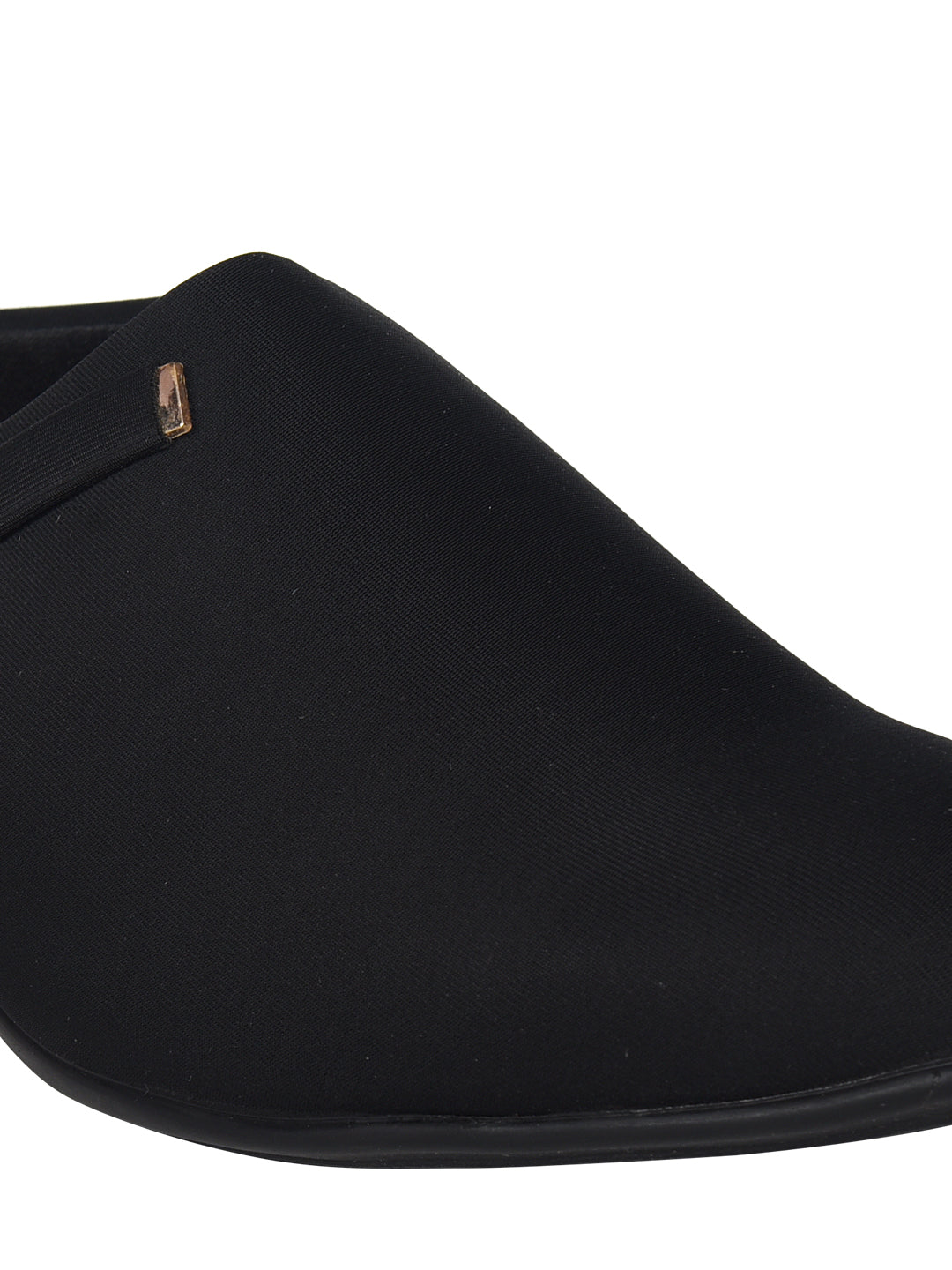 Ajanta Women’s Black Sandals | Stretchable Lycra Upper | Comfortable PVC Sole | Lightweight Sandals SL0653