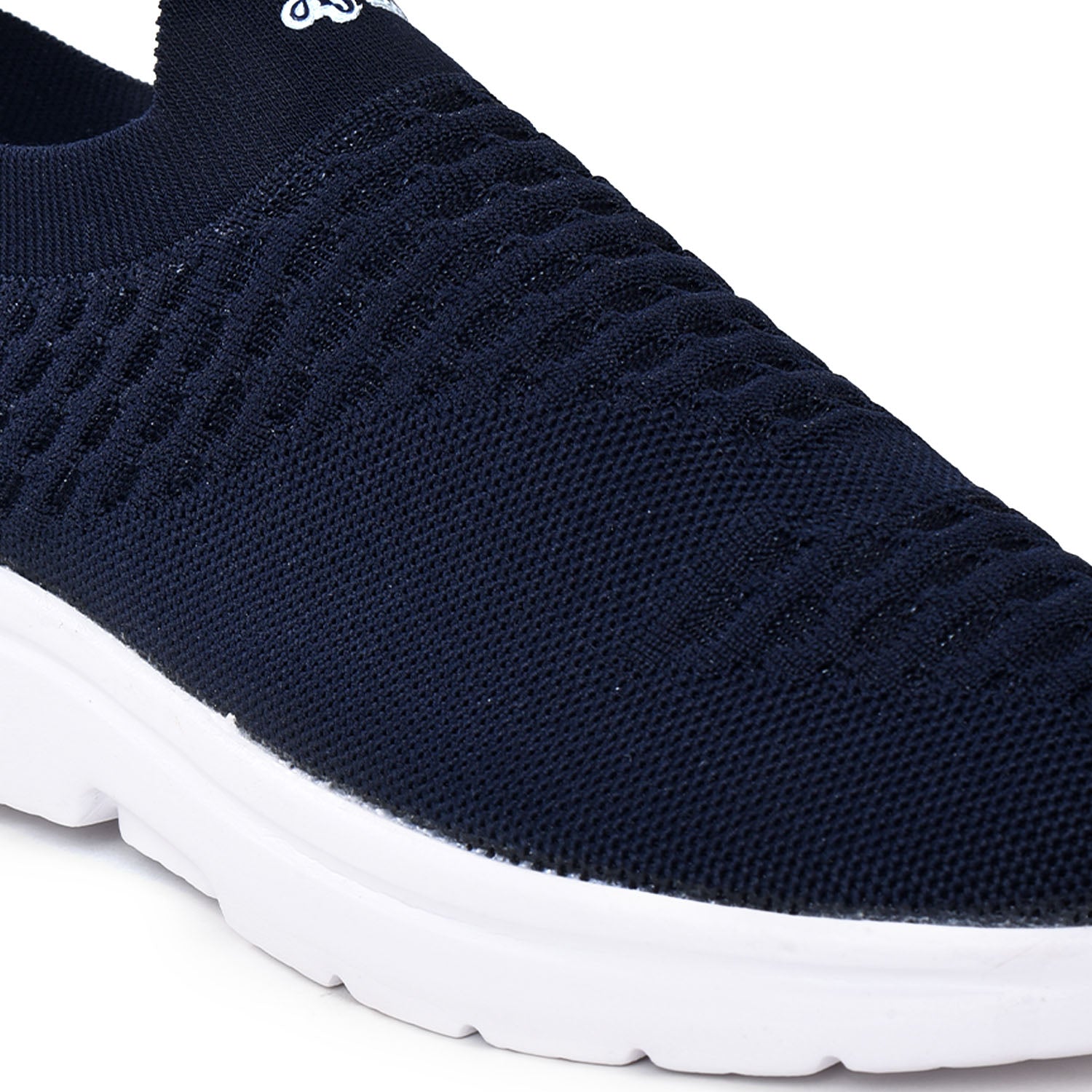 Ajanta Men's Navy Lightweight Flyknit Upper with EVA Sole Slip-On Sports Shoes FK4005