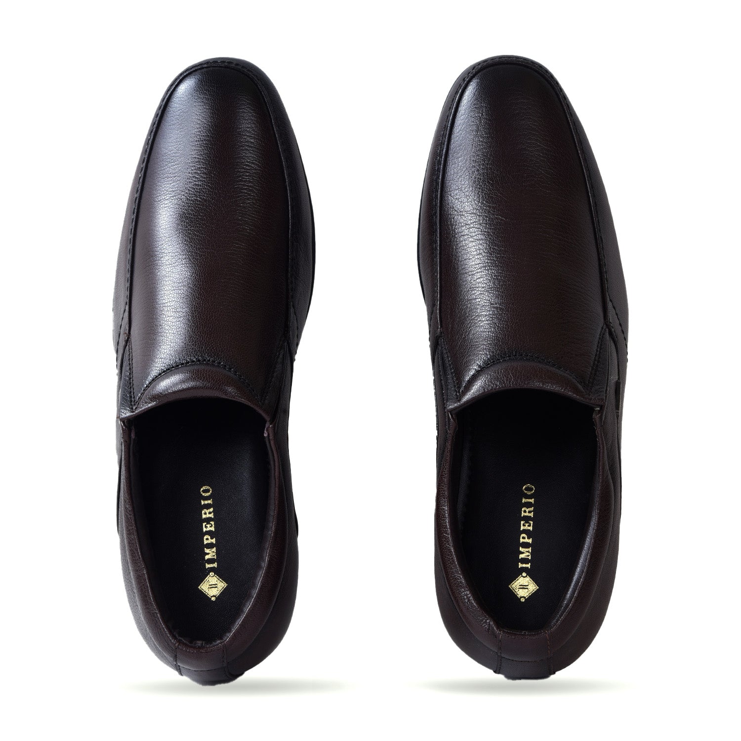Imperio Brown Genuine Leather Slip-on Formal Shoes for Men EG4033